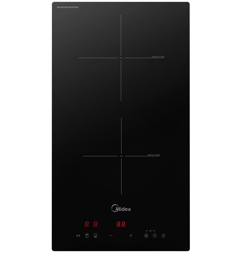 Изображение товара Электрическая варочная панель Midea MIH32103 2 индукционные конфорки черный стеклокерамика