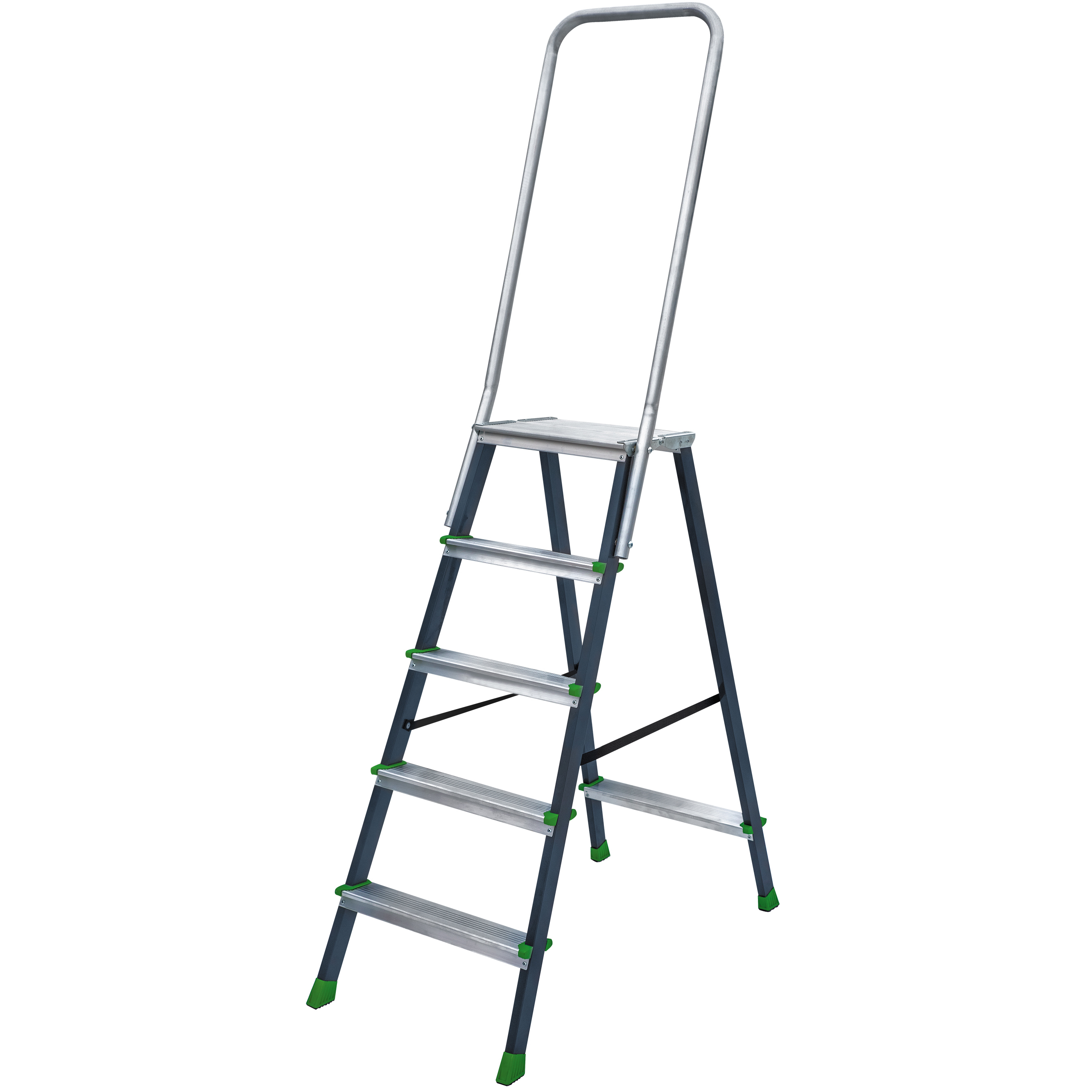 Изображение товара Стремянка стальная Новая Высота NV 2136 5 ступеней максимальная нагрузка 150 кг