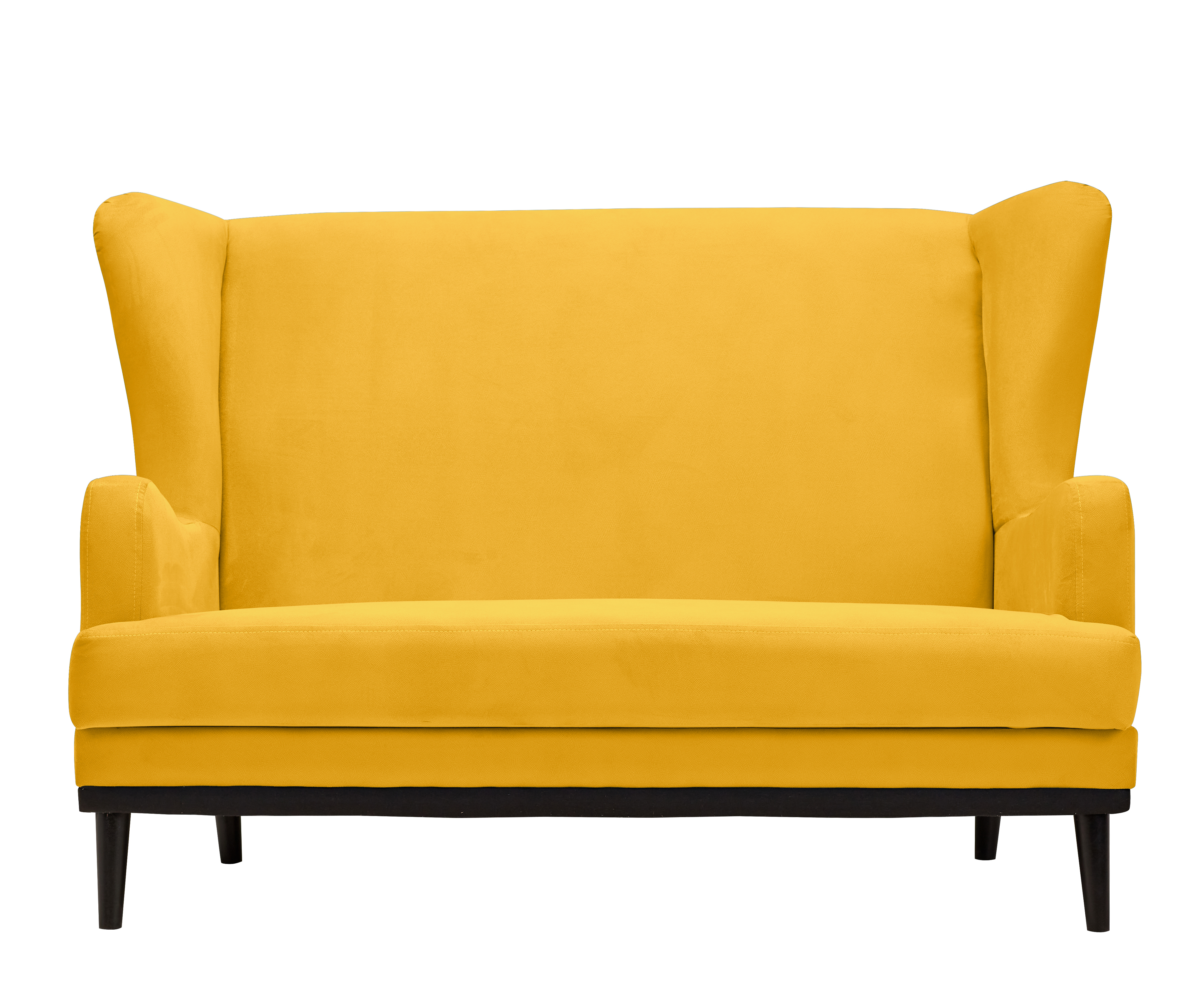 Изображение товара Диван прямой Вегас желтый велюр Массив дерева Россия