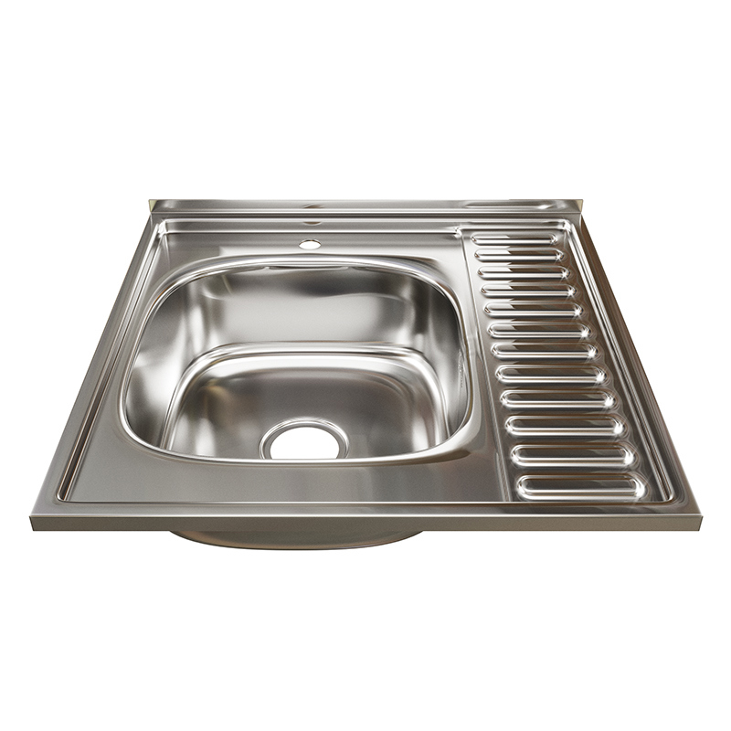 Изображение товара Мойка для кухни Tropfberg Мойка 0.6мм 60*60R 60x60 см глубина чаши 16 см нержавеющая сталь цвет серый