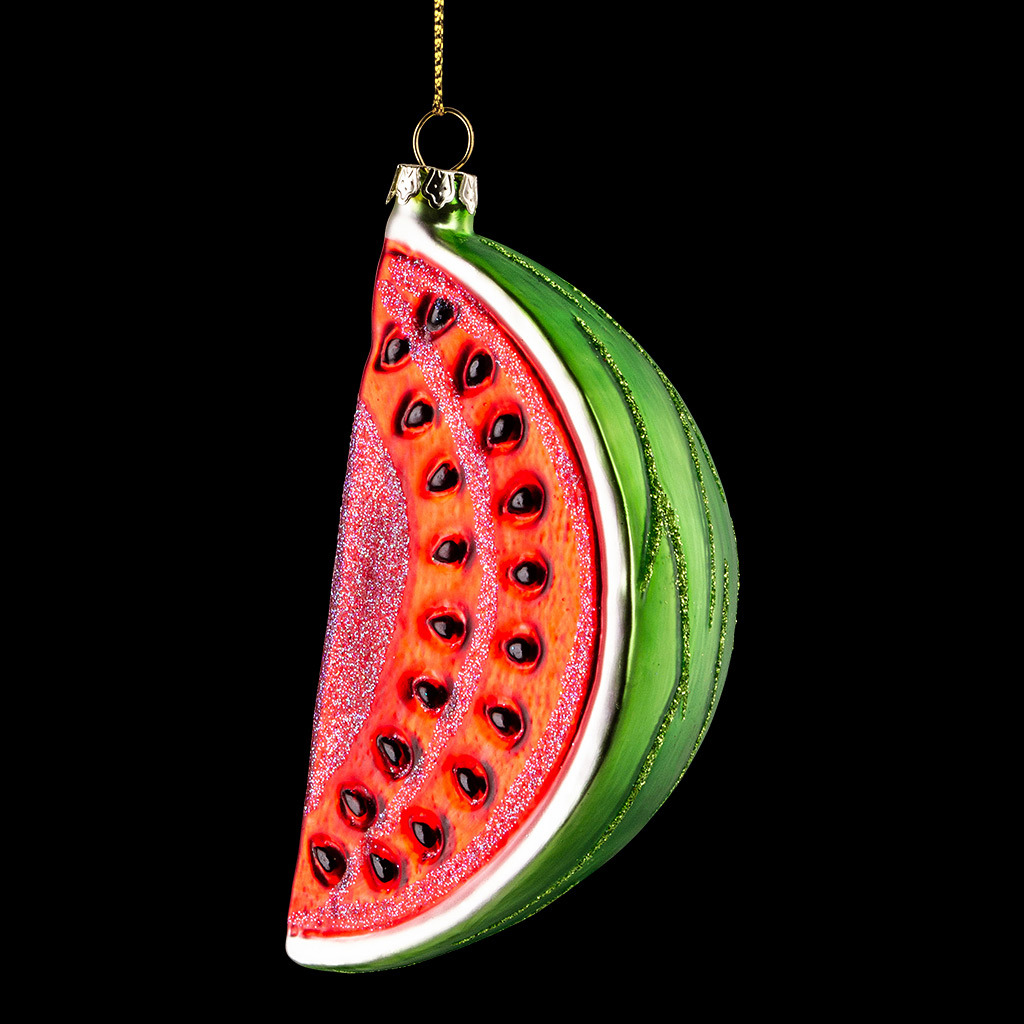 Изображение товара Елочная игрушка Erichkrause Арбуз 10 см x 5 см красный