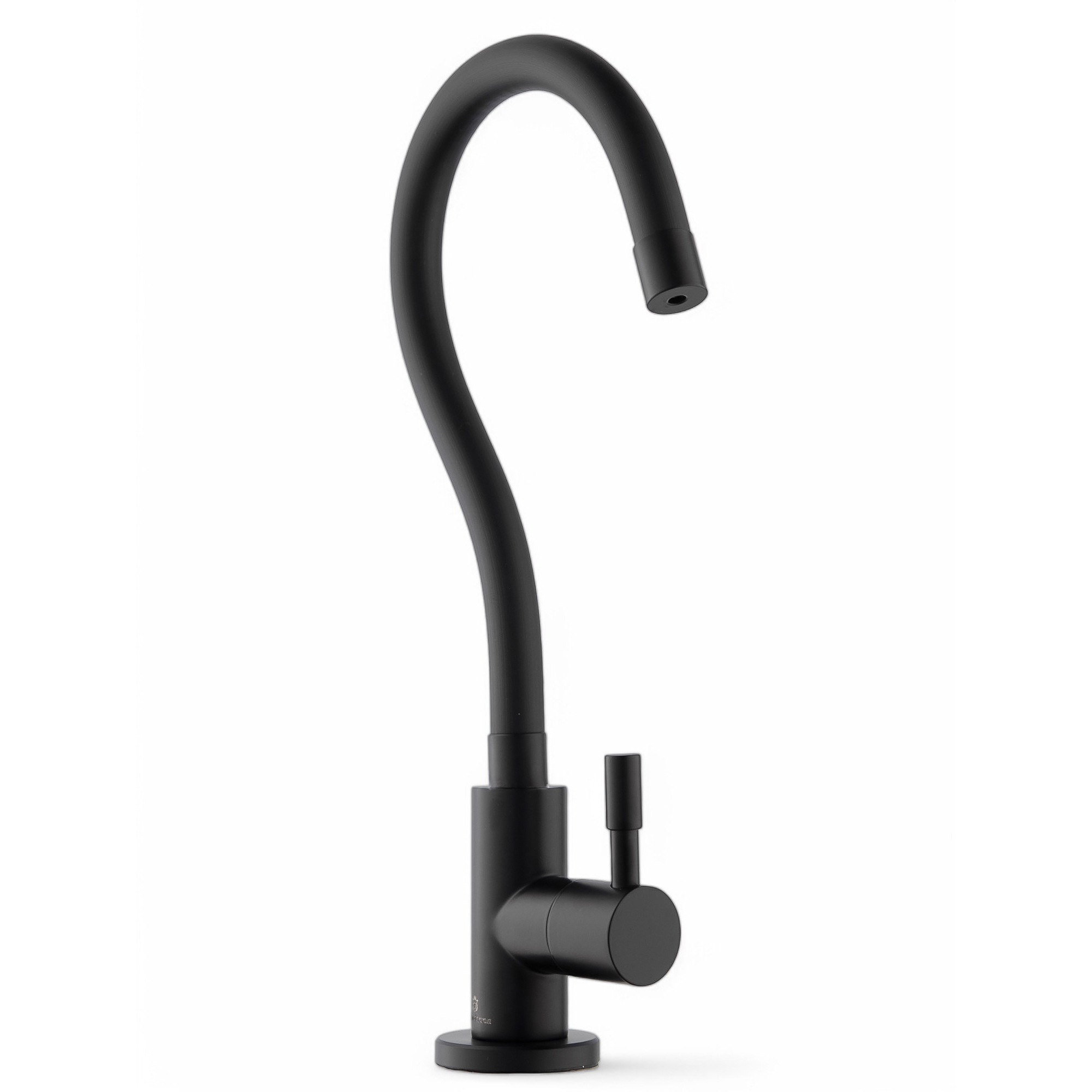 Изображение товара Кран для питьевой воды DIADONNA D13-0007SBL с гибким изливом черный из нержавеющей стали