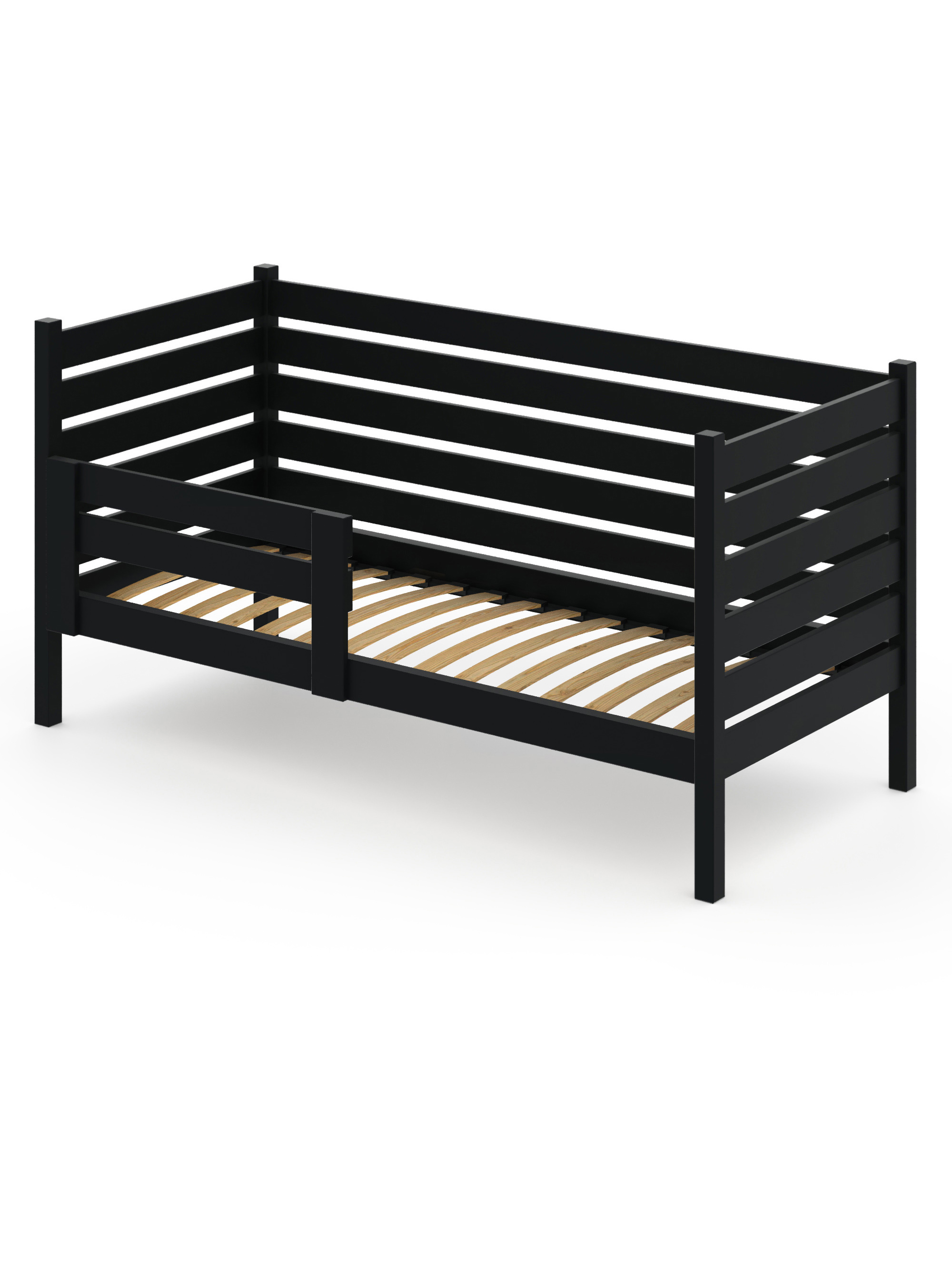 Изображение товара Кровать Solarius Детская орто 80x101x190 см Сосна цвет антрацит