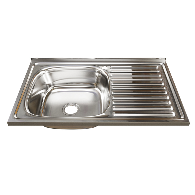 Изображение товара Мойка для кухни Tropfberg Мойка 0.6мм 80*50R 50x80 см глубина чаши 16 см нержавеющая сталь цвет серый Изображение товара Мойка для кухни Tropfberg Мойка 0.6мм 80*50R 50x80 см глубина чаши 16 см нержавеющая сталь цвет серый