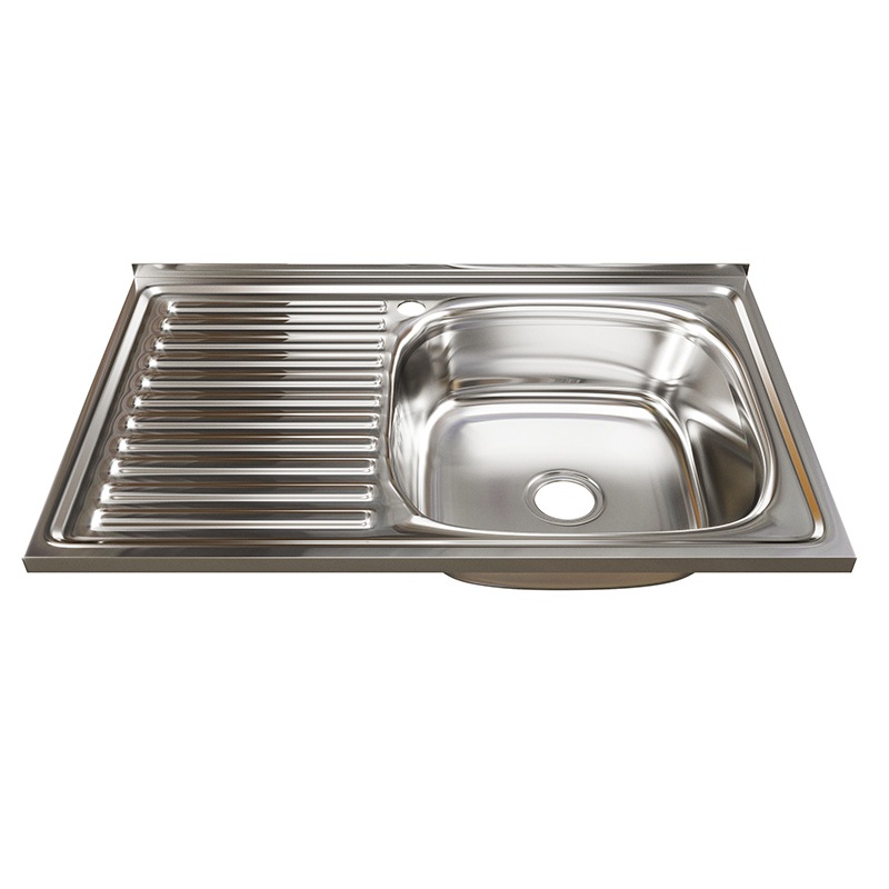Изображение товара Мойка для кухни Tropfberg Мойка 0.6мм 80*50L 50x80 см глубина чаши 16 см нержавеющая сталь цвет серый Изображение товара Мойка для кухни Tropfberg Мойка 0.6мм 80*50L 50x80 см глубина чаши 16 см нержавеющая сталь цвет серый