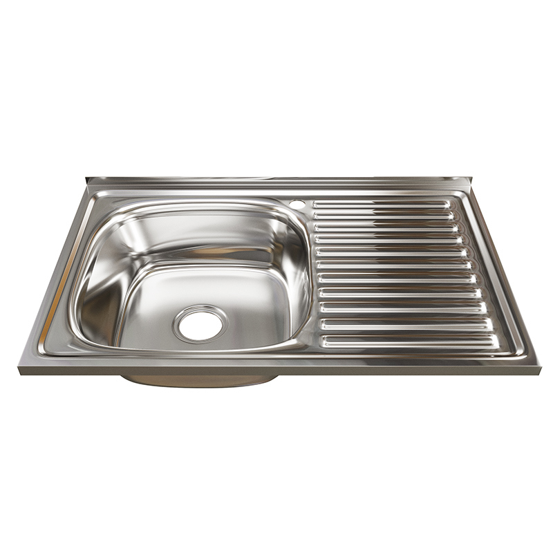 Изображение товара Мойка для кухни врезная Tropfberg 58528177 80x50 см глубина чаши 18 см нержавеющая сталь цвет серый Изображение товара Мойка для кухни врезная Tropfberg 58528177 80x50 см глубина чаши 18 см нержавеющая сталь цвет серый