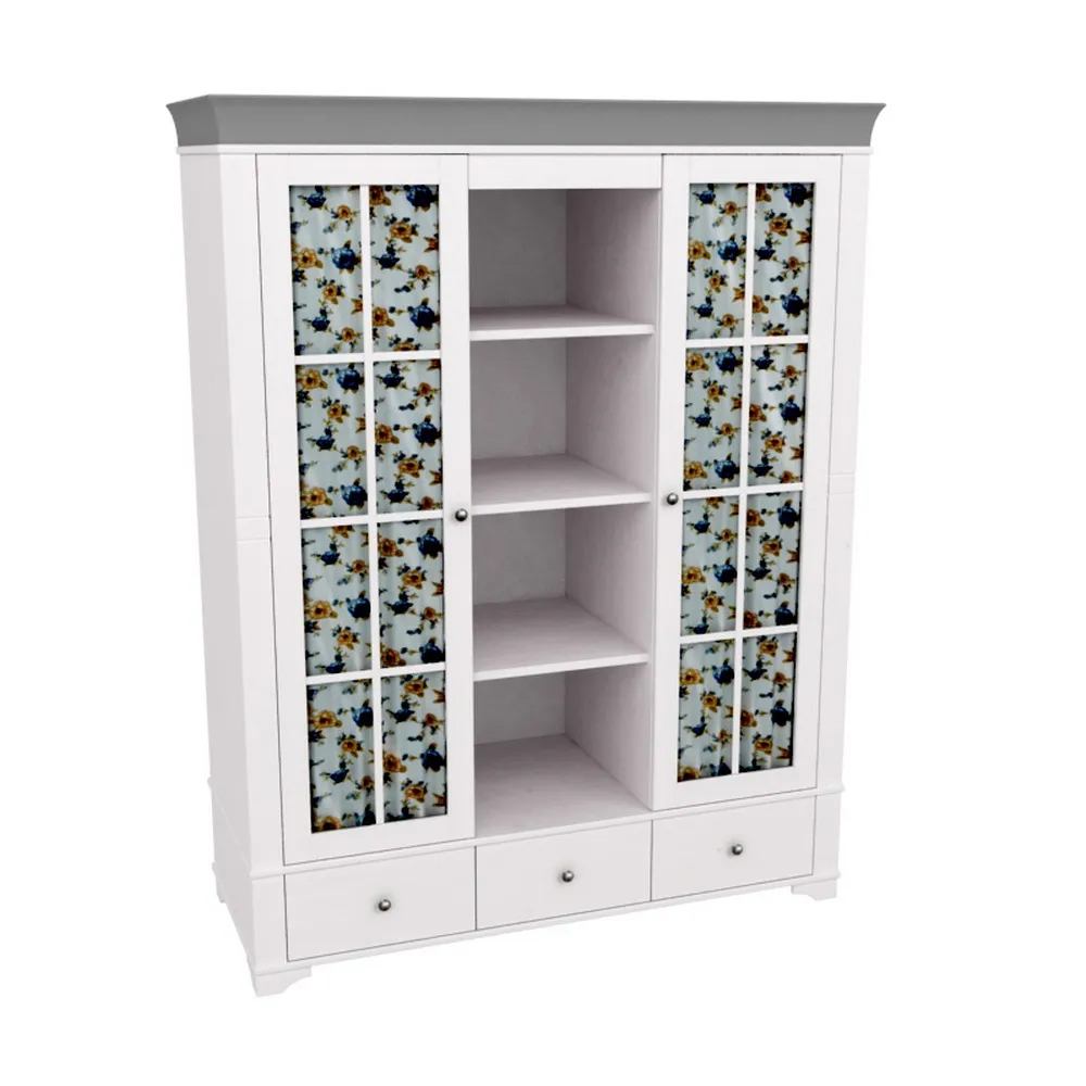 Изображение товара Шкаф распашной Дом мебели из сосны 20000005810 160x205x65 см Массив сосны цвет белый/антрацит