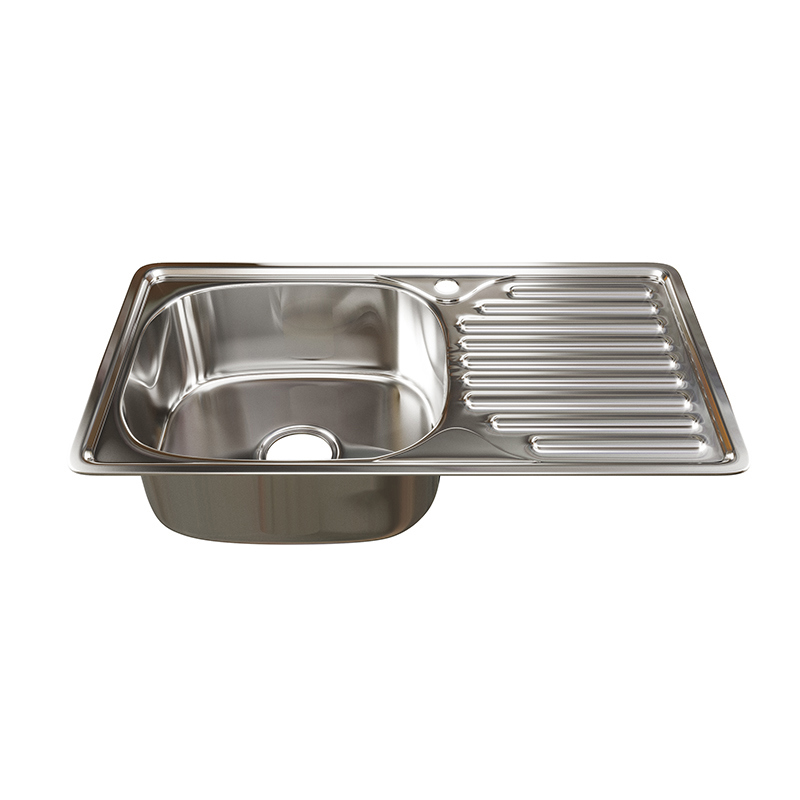 Изображение товара Мойка для кухни врезная с коландером Tropfberg 58530529 42x76 см глубина чаши 16 см нержавеющая сталь цвет серый Изображение товара Мойка для кухни врезная с коландером Tropfberg 58530529 42x76 см глубина чаши 16 см нержавеющая сталь цвет серый