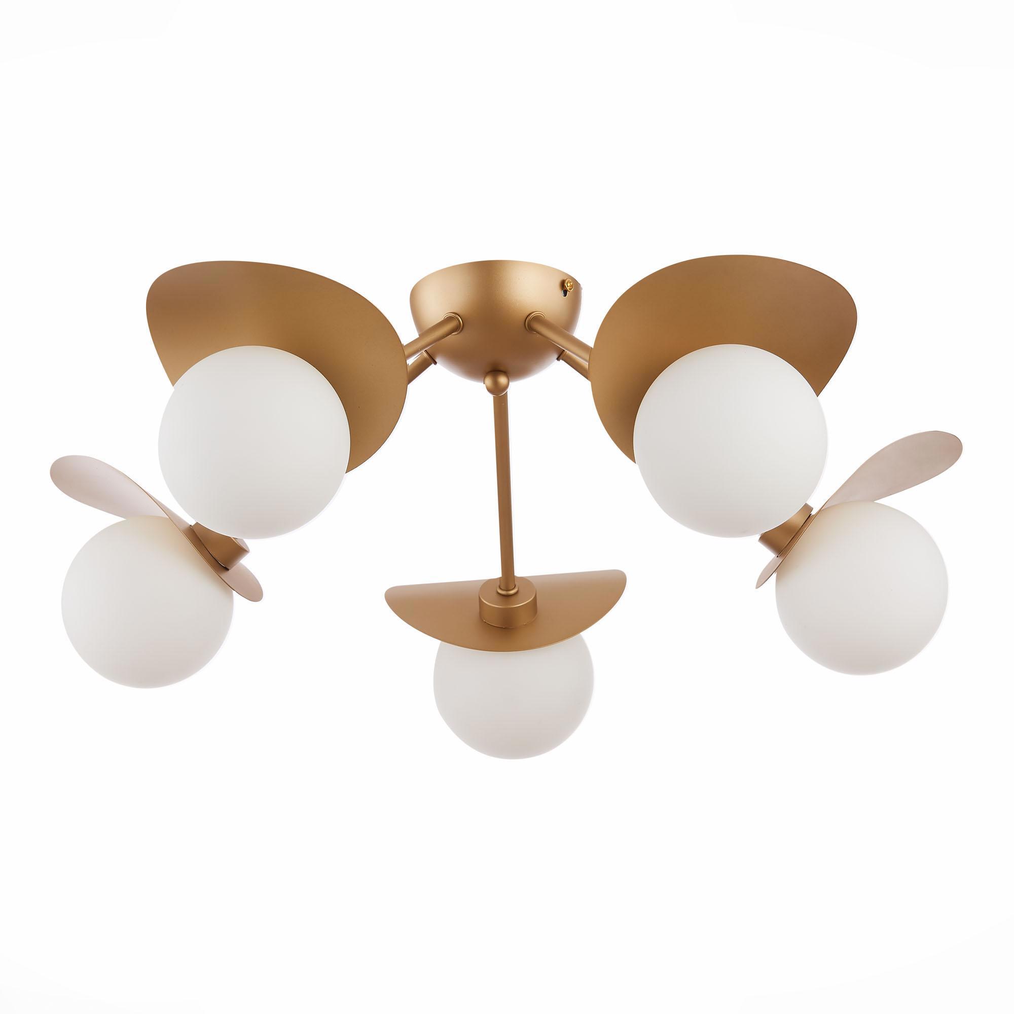 Изображение товара Люстра потолочная светодиодная EVOLUCE BOLZANO 9 м² нейтральный белый свет цвет золотой