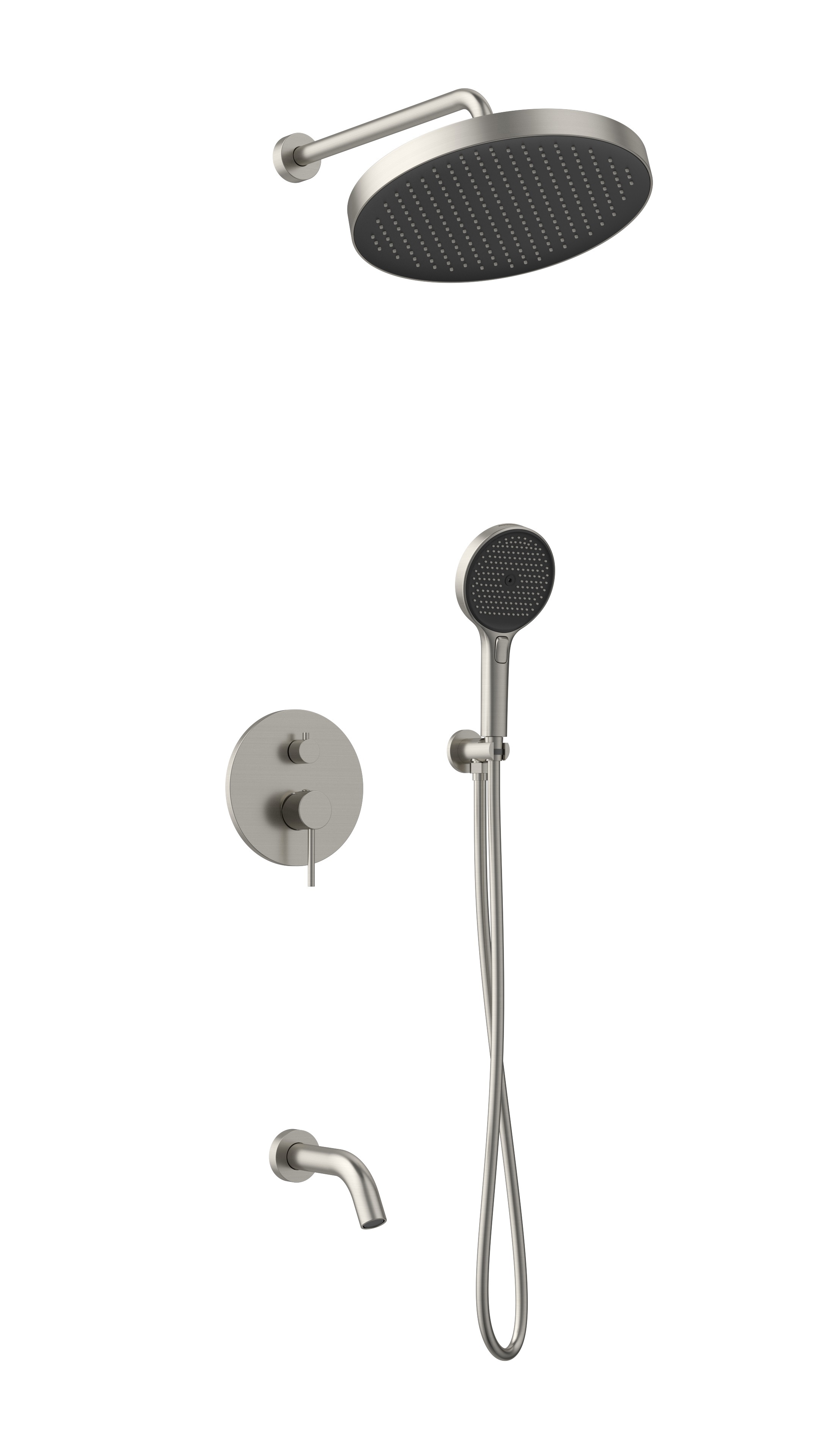 Изображение товара Душевая стойка Altrobagno Bilancia altrobagnobilancia040501ni встраиваемая 1 режимная цвет никель