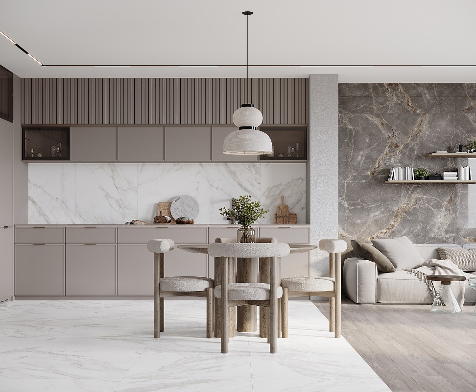 Изображение товара Керамогранит Laparet Salm 80x80 см белый матовый для стен и пола