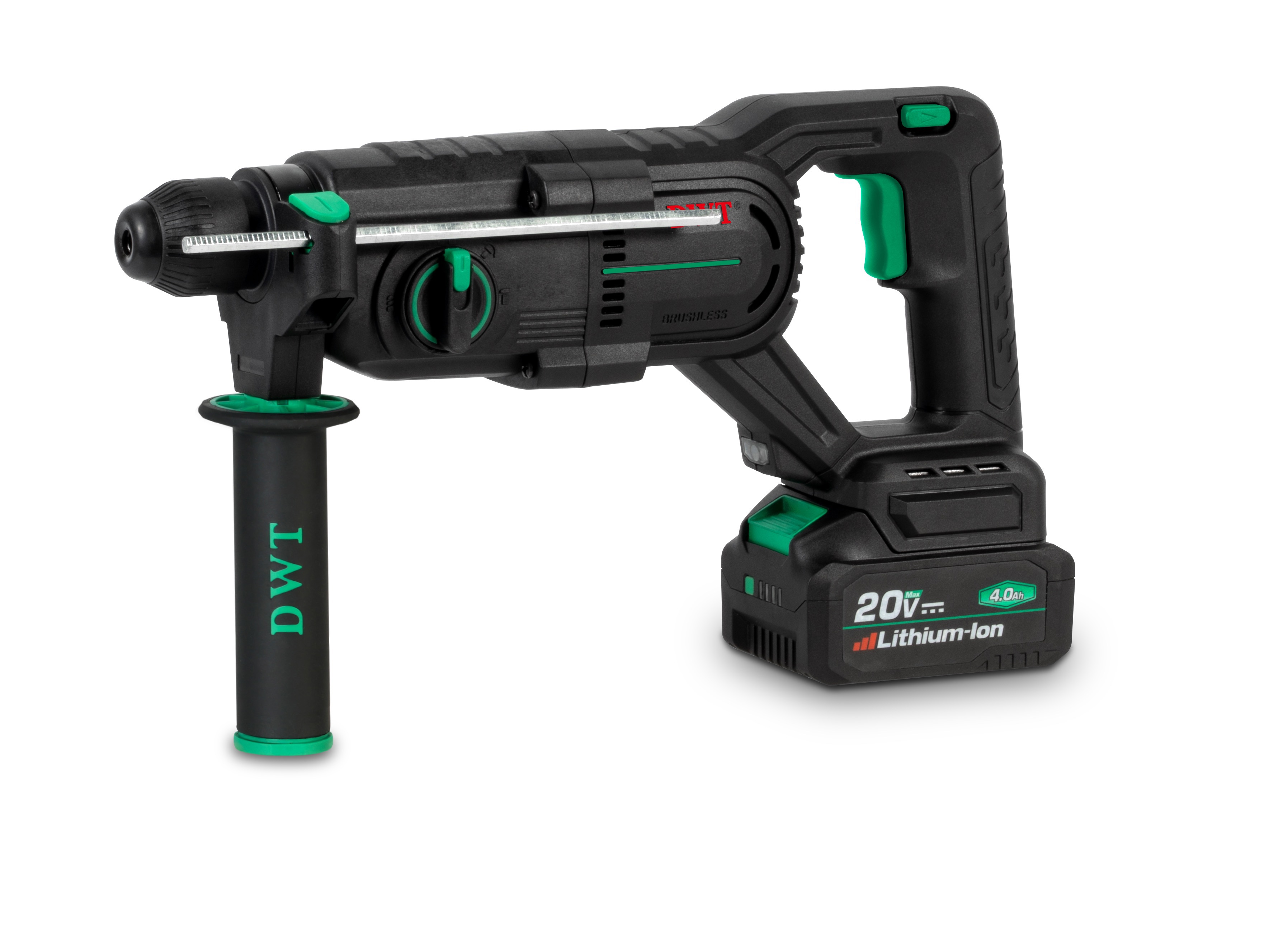 Изображение товара Перфоратор аккумуляторный DWT ABHP-20-22D-4C2 BMC 20 В Li-Ion 2 Дж