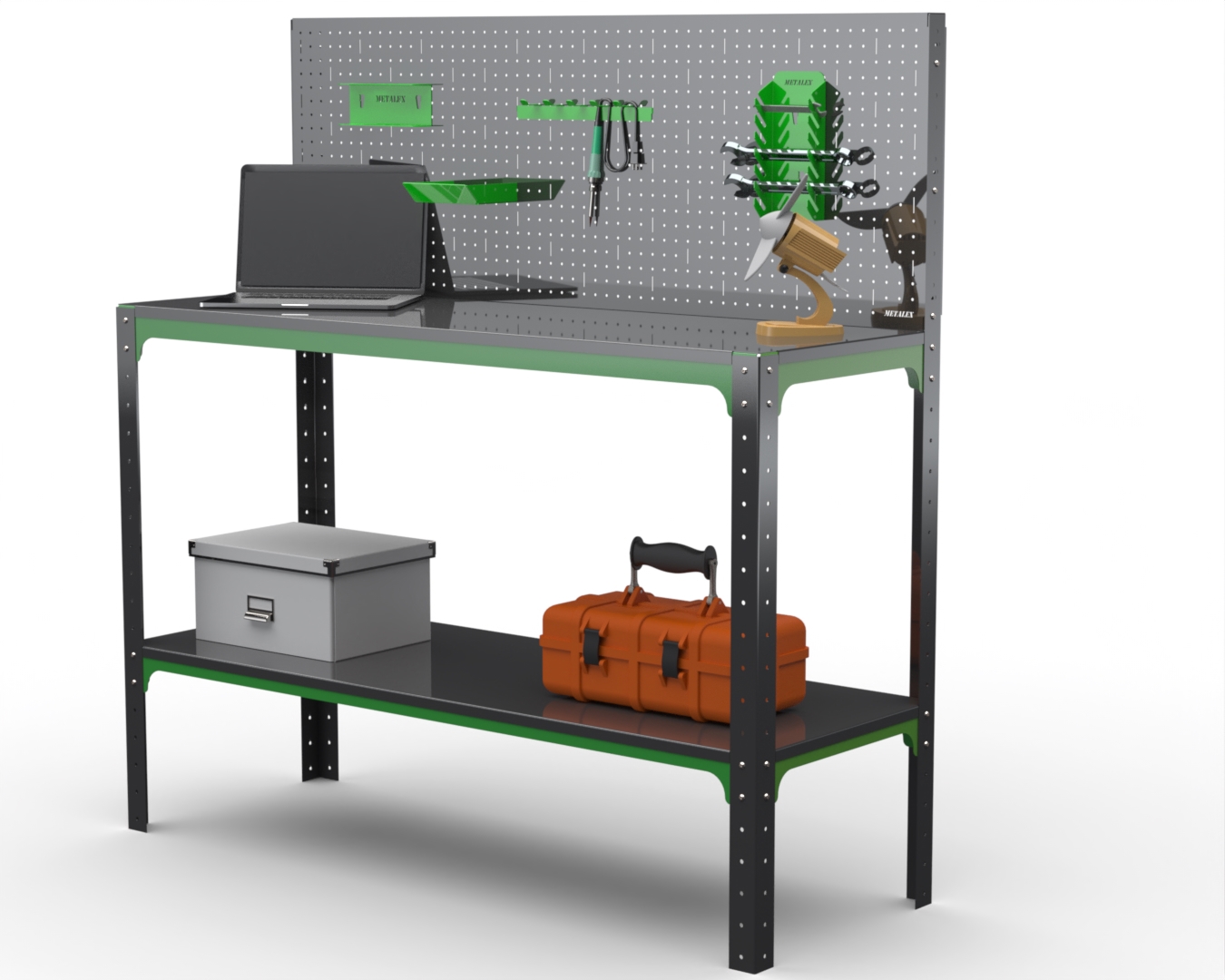 Изображение товара Стол-верстак Metalex Kit 204145 950x1000x500 мм, нагрузка до 260 кг Изображение товара Стол-верстак Metalex Kit 204145 950x1000x500 мм, нагрузка до 260 кг