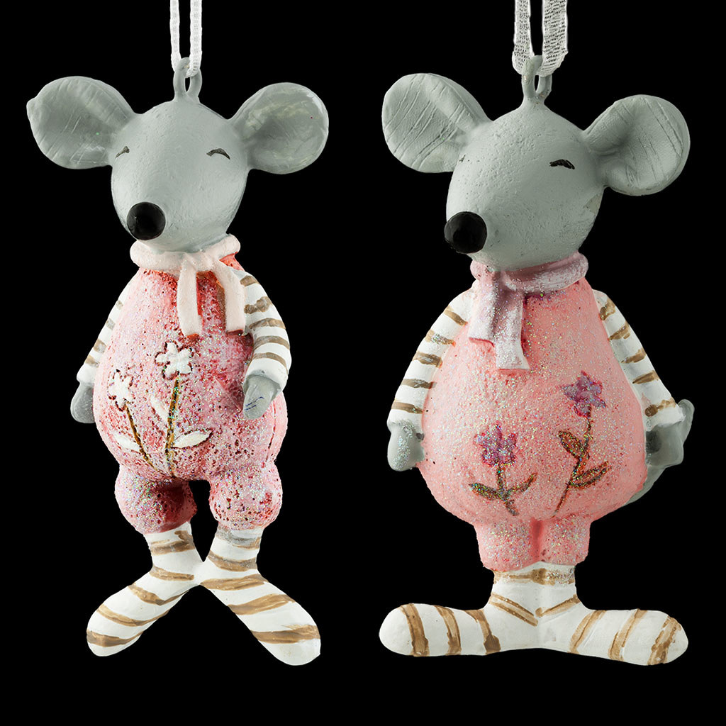 Изображение товара Елочная игрушка Мышонок разноцветный 6 см x 3 см Erichkrause