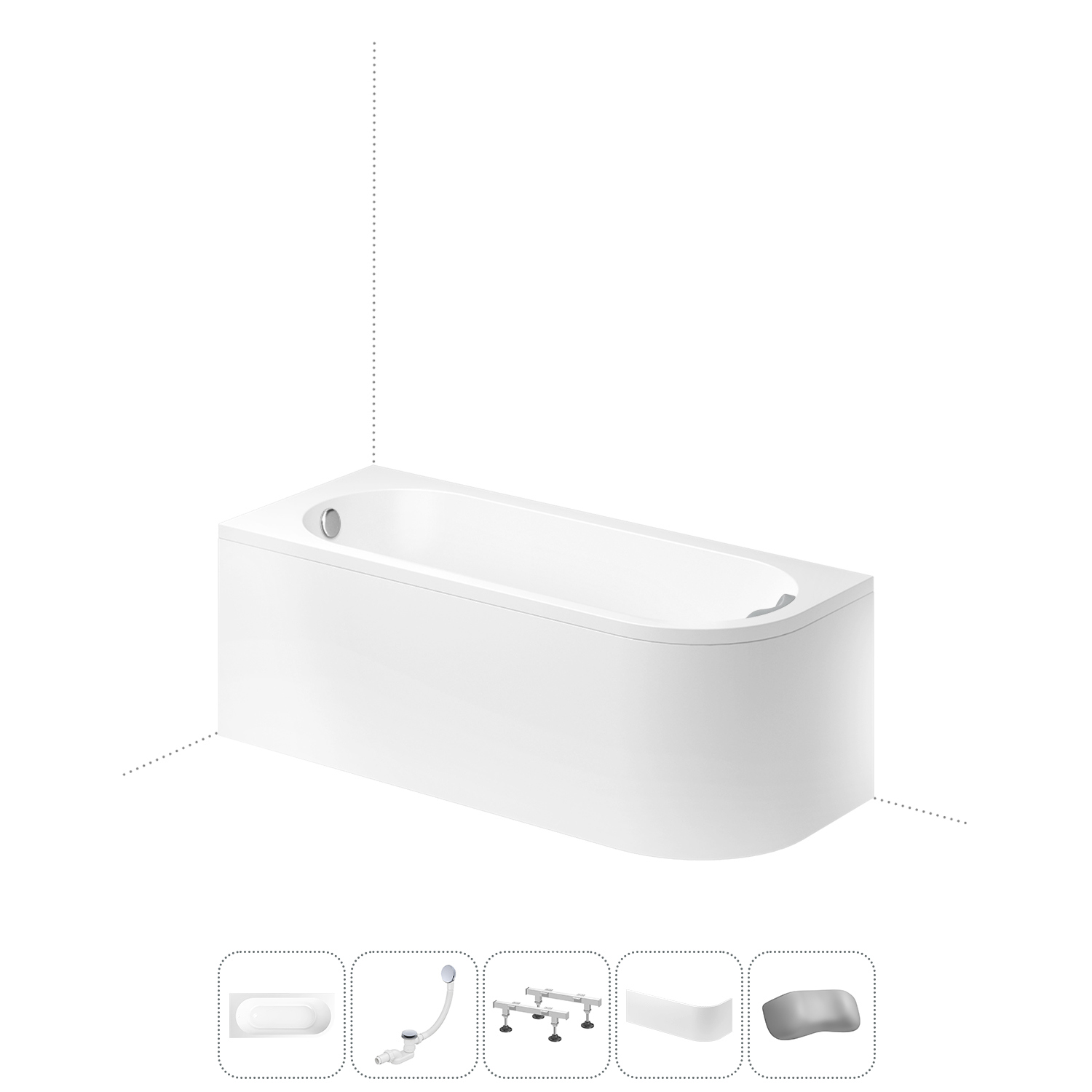 Изображение товара Ванна Lavinia boho 202011602 акрил 170x72.5см левая