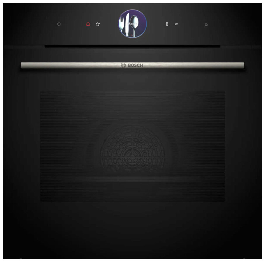 Изображение товара Встраиваемый духовой шкаф Bosch HSG7361B1 71 л черный с паром и конвекцией