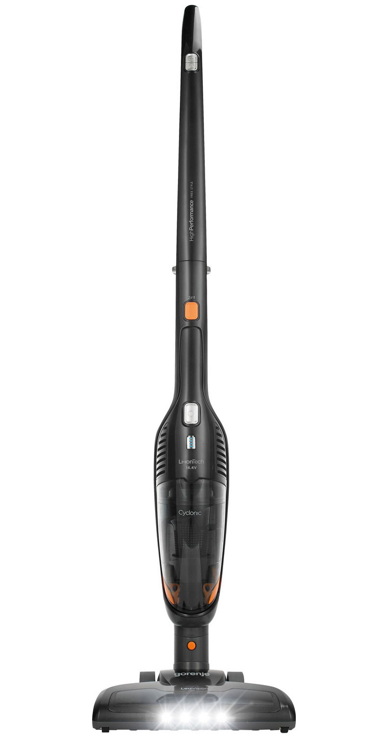 Изображение товара Вертикальный пылесос Gorenje SVC144BK FREESTYLE 95 Вт HEPA фильтр 0.6 л
