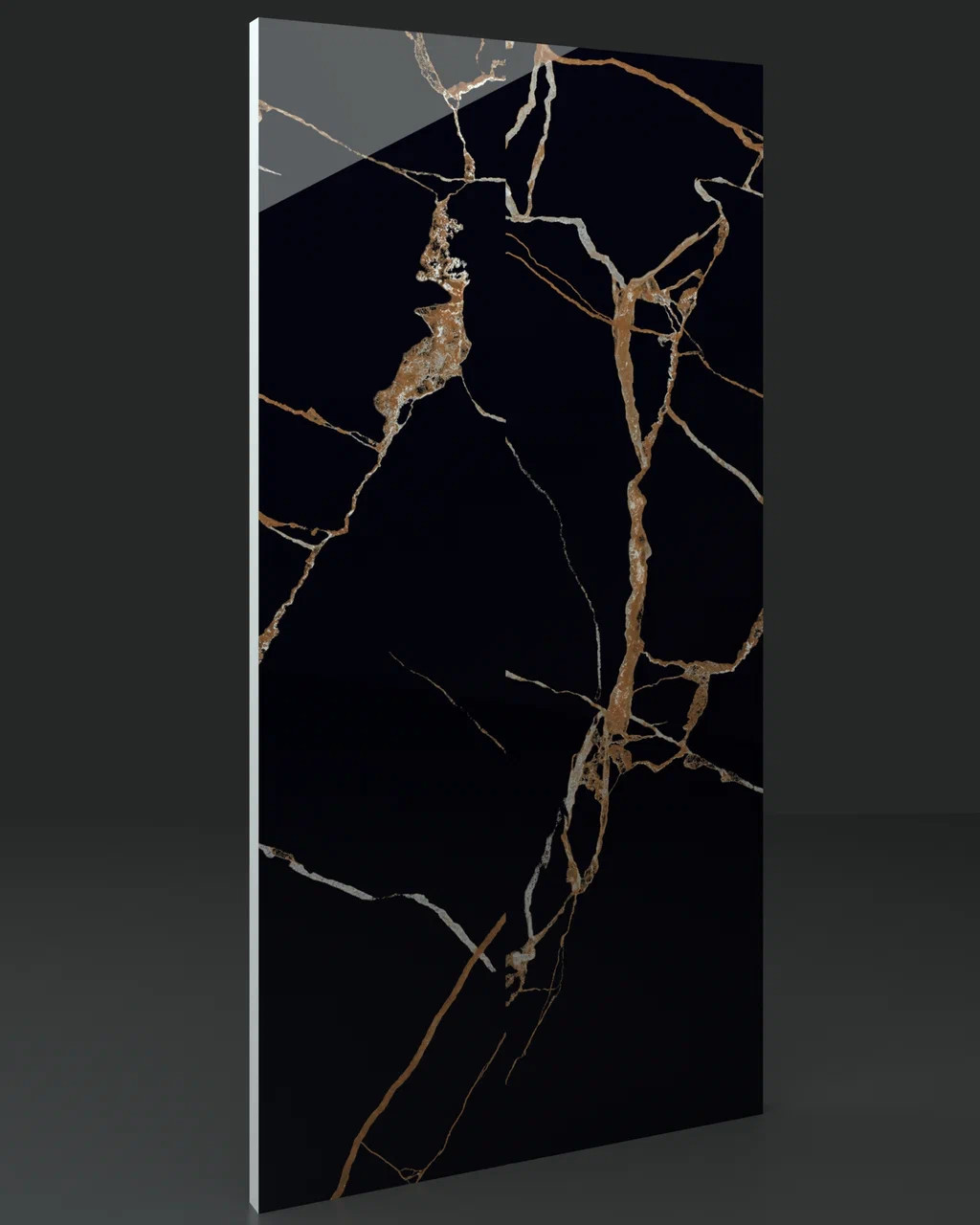 Изображение товара Керамогранит КЕРАМОПРО Lamassu 60x120 см черный для пола и стен