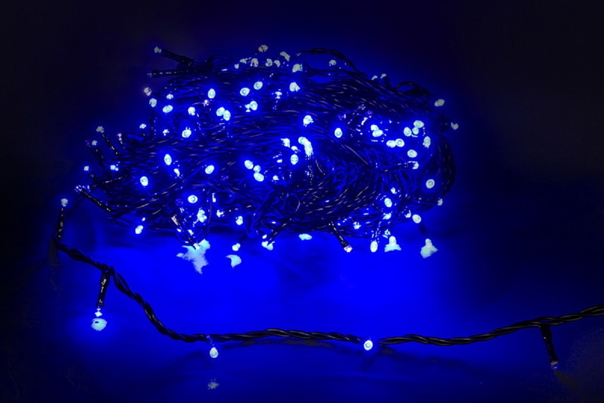Изображение товара Электрогирлянда комнатная Sneha a-047r bl-wt flash 30 м 300 ламп светодиодная