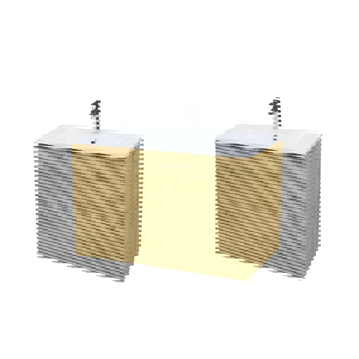 Изображение товара Тумба с раковиной Iddis Bild BIL80V0i95K подвесная 80 см дуб светлый