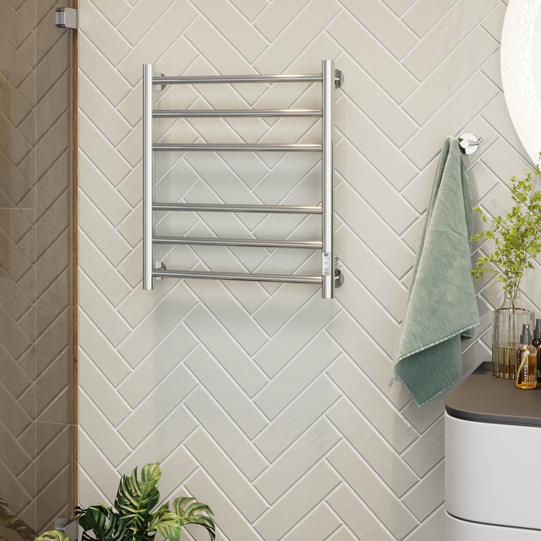 Изображение товара Электрический полотенцесушитель Маргроид Лина Straight 600 мм 80 Вт хром