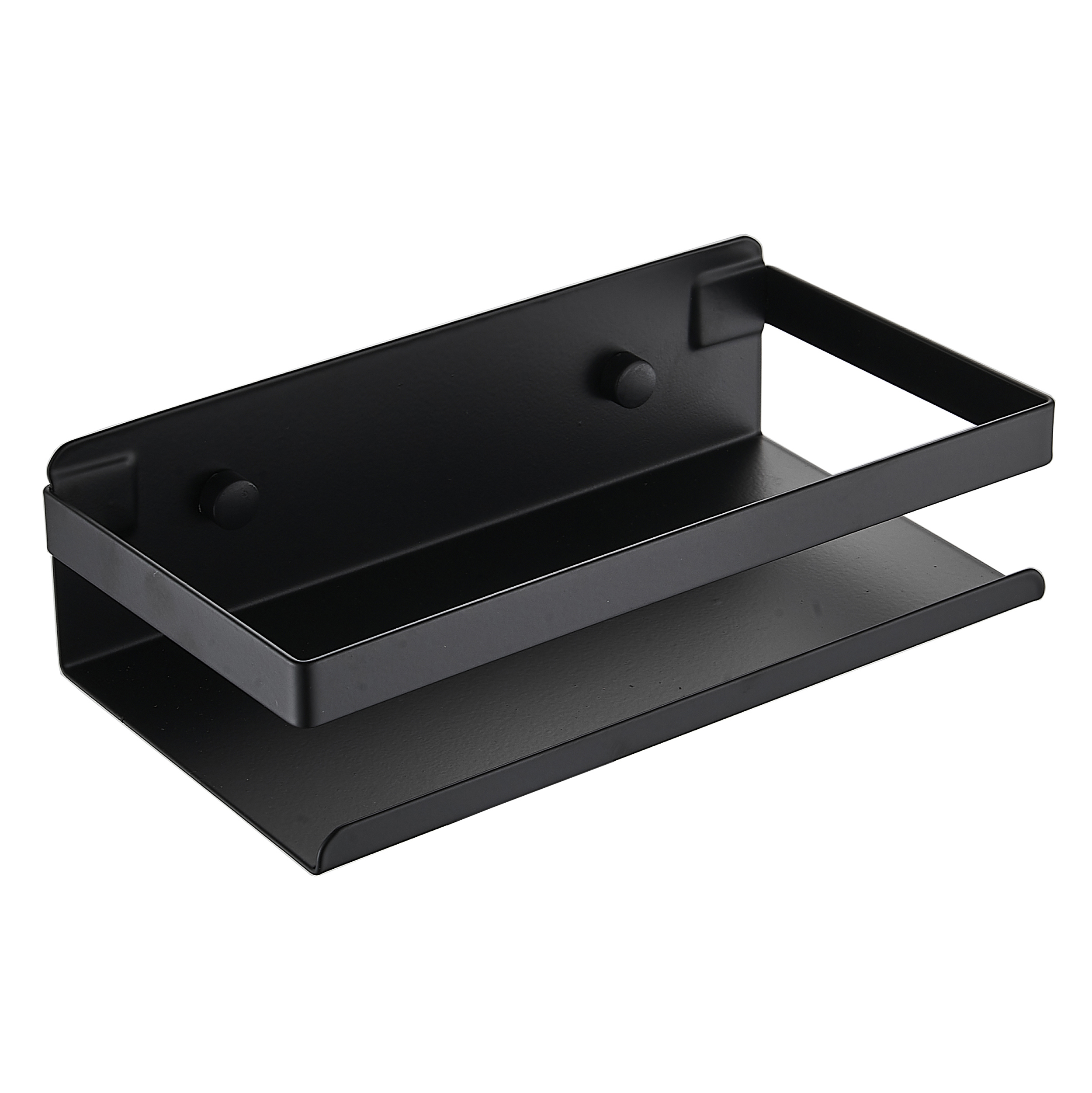 Изображение товара Полка DIADONNA D7201 Настенная для ванной с нержавеющей стали, черная