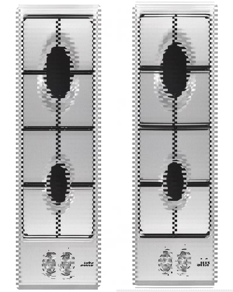 Изображение товара Газовая варочная панель Simfer H30V20M416 2 конфорки нержавеющая сталь встраиваемая