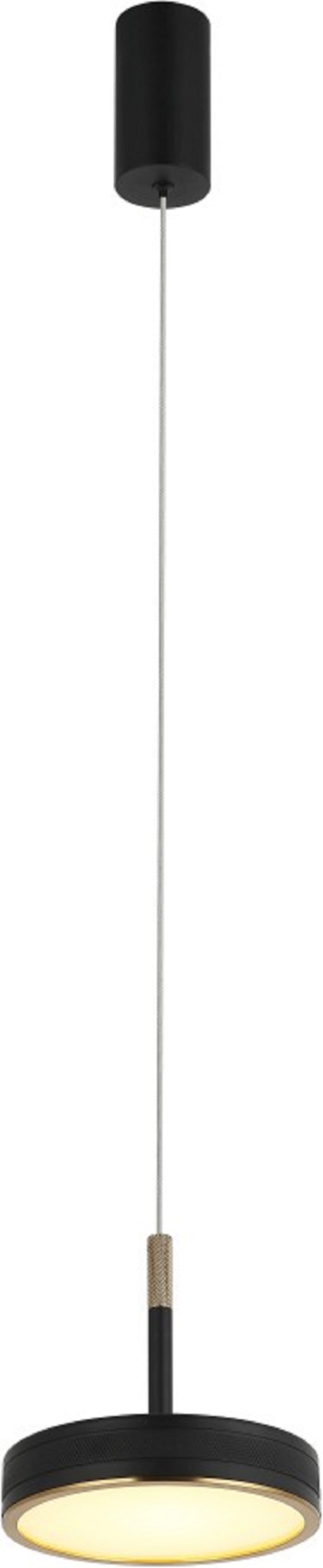 Изображение товара Подвесной светодиодный светильник Tendas 4025/02/01P 8 м² черный с теплым белым светом