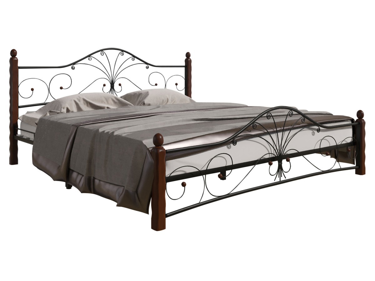 Изображение товара Кровать Форвард-мебель Синди 187x107 см цвет черный/орех