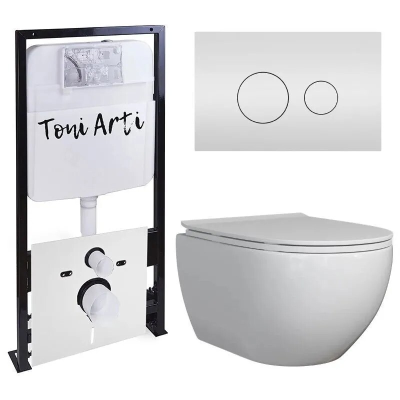 Изображение товара Комплект TONI ARTI TA-01 BO4936 Baglio с сиденьем с микролифтом, с клавишей Baglio TA-0082