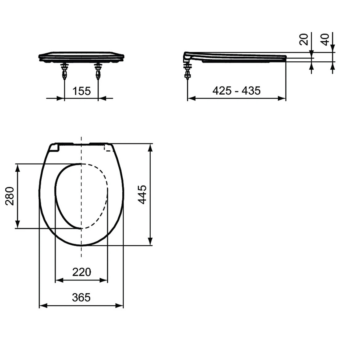 Изображение товара Сиденье для унитаза Ideal standard E131801 с микролифтом белый