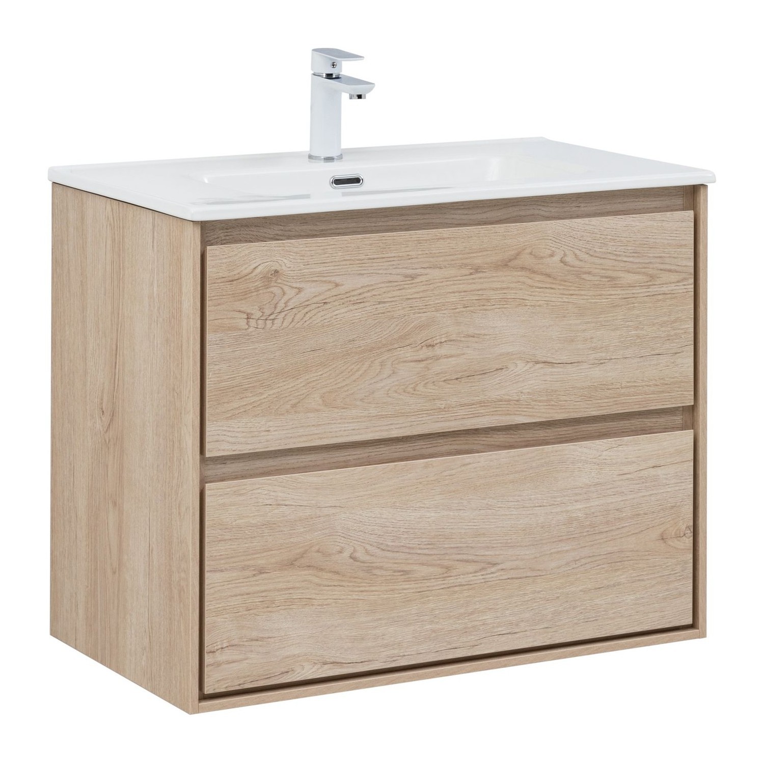Изображение товара Тумба под раковину Aquanet Милан 80 дуб светлый