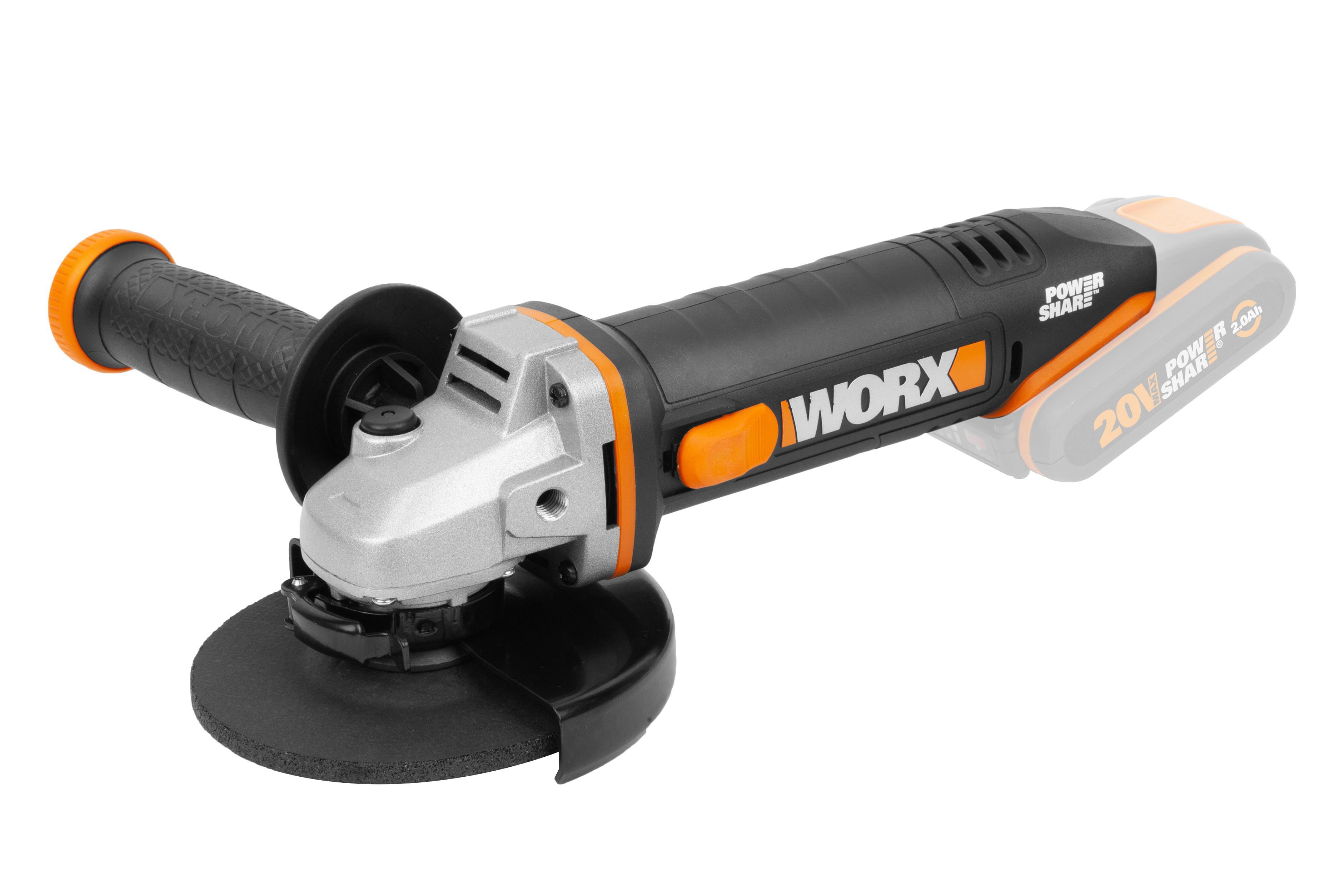 Изображение товара Аккумуляторная УШМ Worx WX803.9 125 мм 20 В Li-Ion без АКБ и ЗУ