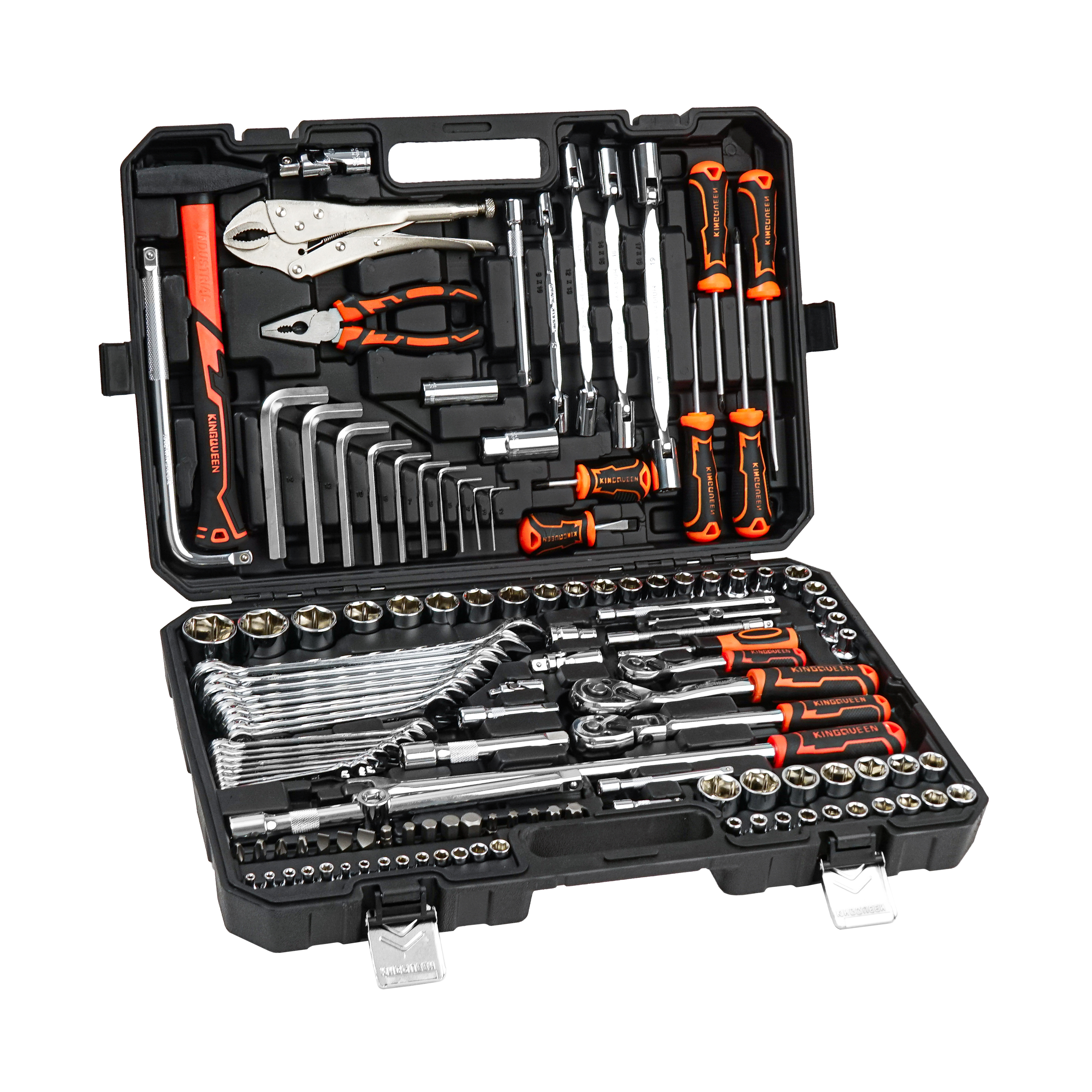 Изображение товара Набор инструментов KINGQUEEN WIB-90013, 132 предмета для ремонта автомобилей