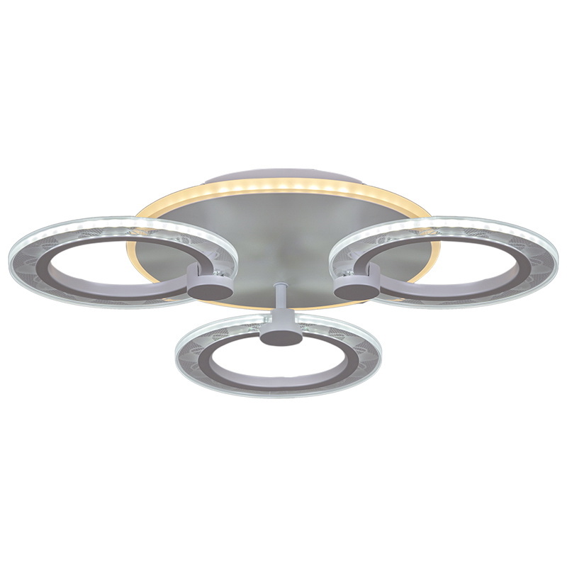 Изображение товара Люстра потолочная светодиодная Reluce 20309-0.3-3+1 WT 57W с пультом управление