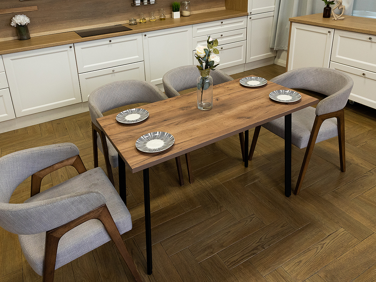 Изображение товара Кухонный стол Diko Loft Delight Dining 120х60х75 см цвет дуб табачный