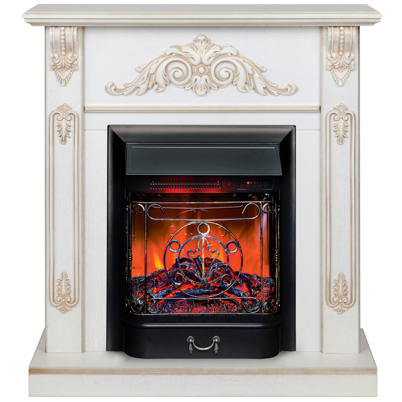 Изображение товара Каминокомплект Realflame Anita с очагом Majestic Lux BL 1500Вт дуб шале белый