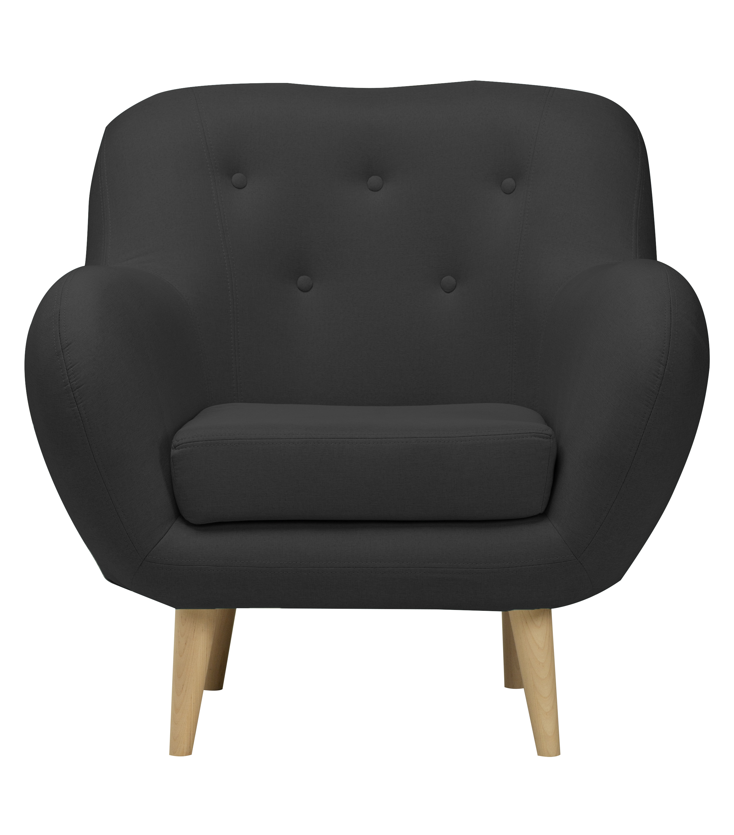 Изображение товара Кресло Элефант черное Диван не мебель 75x90x85 см