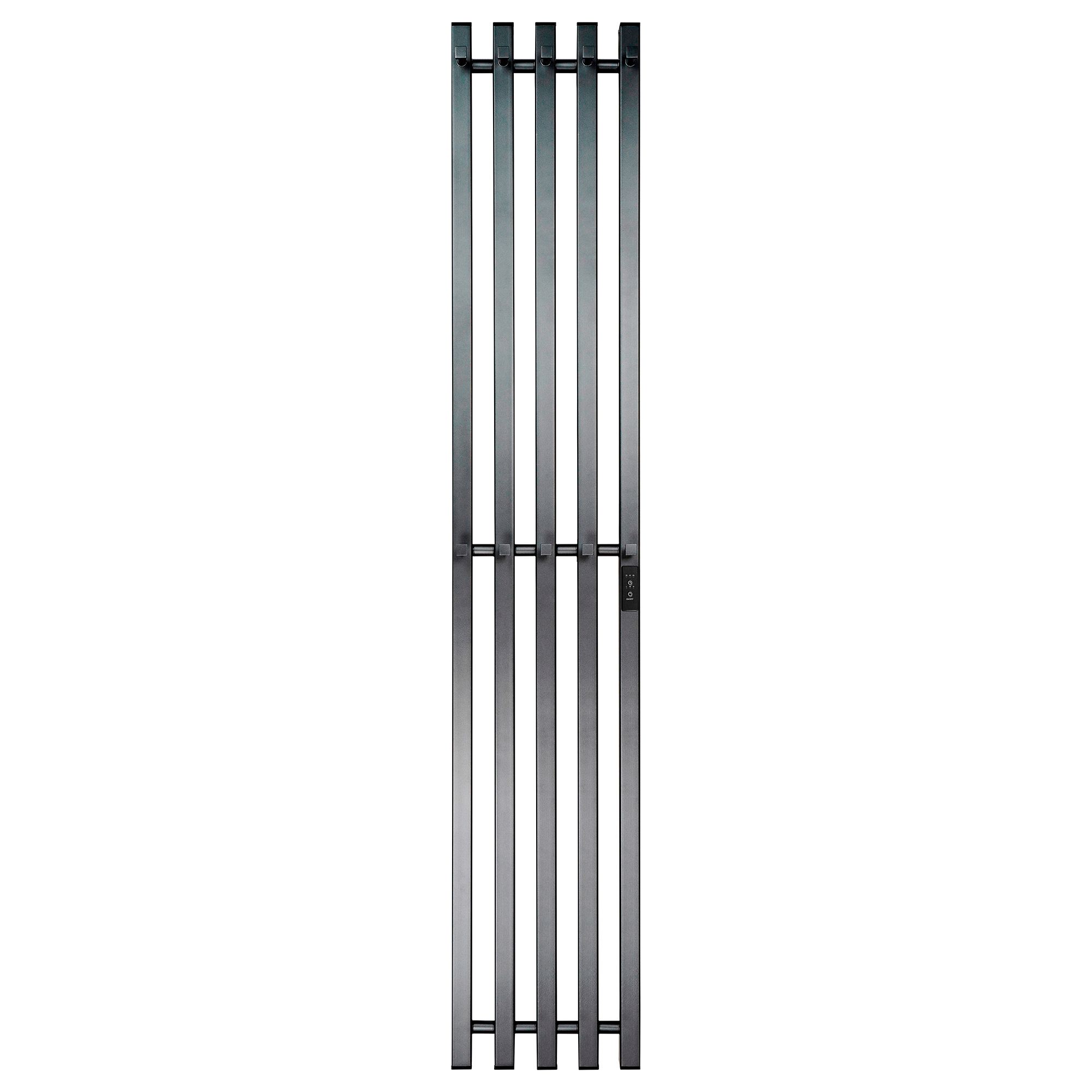 Изображение товара Полотенцесушитель электрический Primoclima Sol Q C E 270x1500 мм 174 Вт с терморегулятором I-образный цвет графитовый матовый