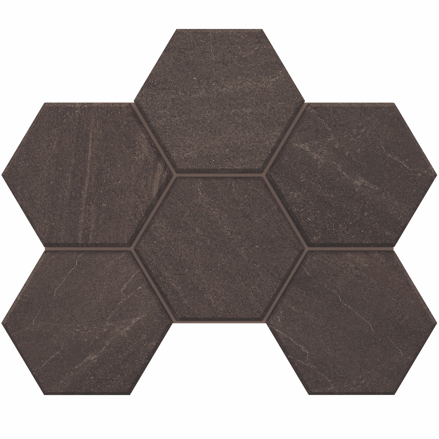 Изображение товара Мозаика из керамогранита Estima Gabbro GB03 25x28,5 см шестиугольник