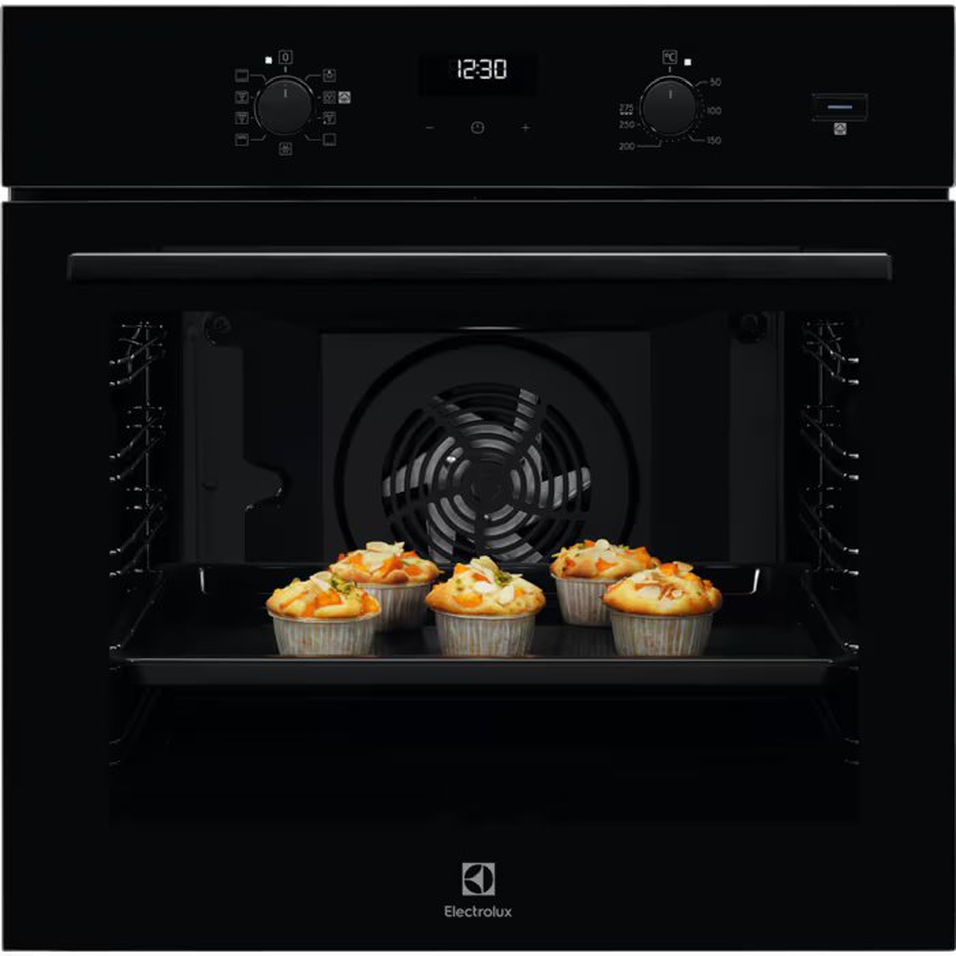 Изображение товара Встраиваемый духовой шкаф Electrolux EOD5H70Z с 9 режимами, 72 л, черный