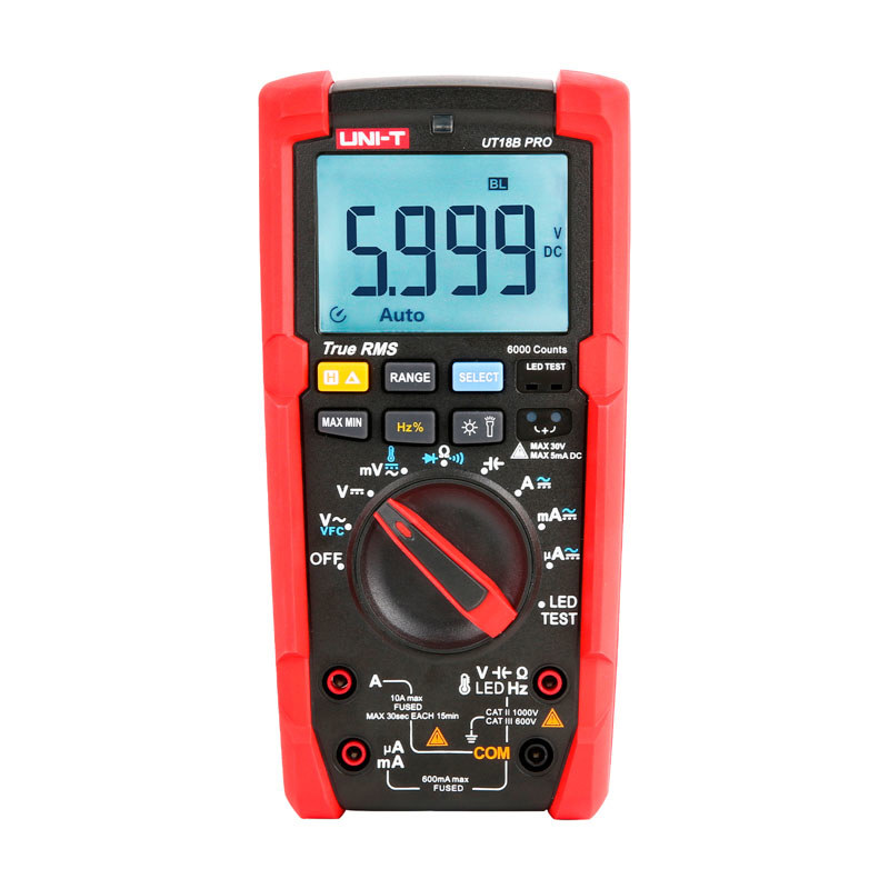 Изображение товара Мультиметр Uni-t Ut18b pro цифровой True RMS с функцией VFC и защитой