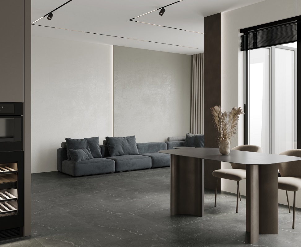 Изображение товара Керамогранит Laparet 60x60 см мраморный эффект серый для пола и стен