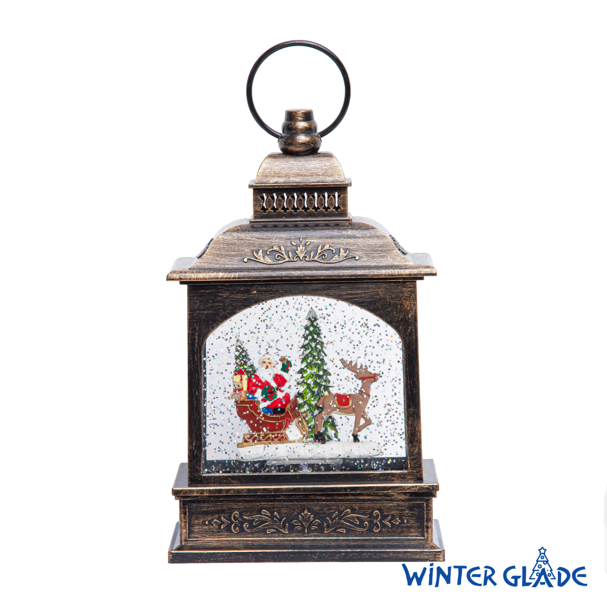 Изображение товара Новогодняя фигурка Winter Glade Ф428-1 яркий праздничный декоративный фонарь