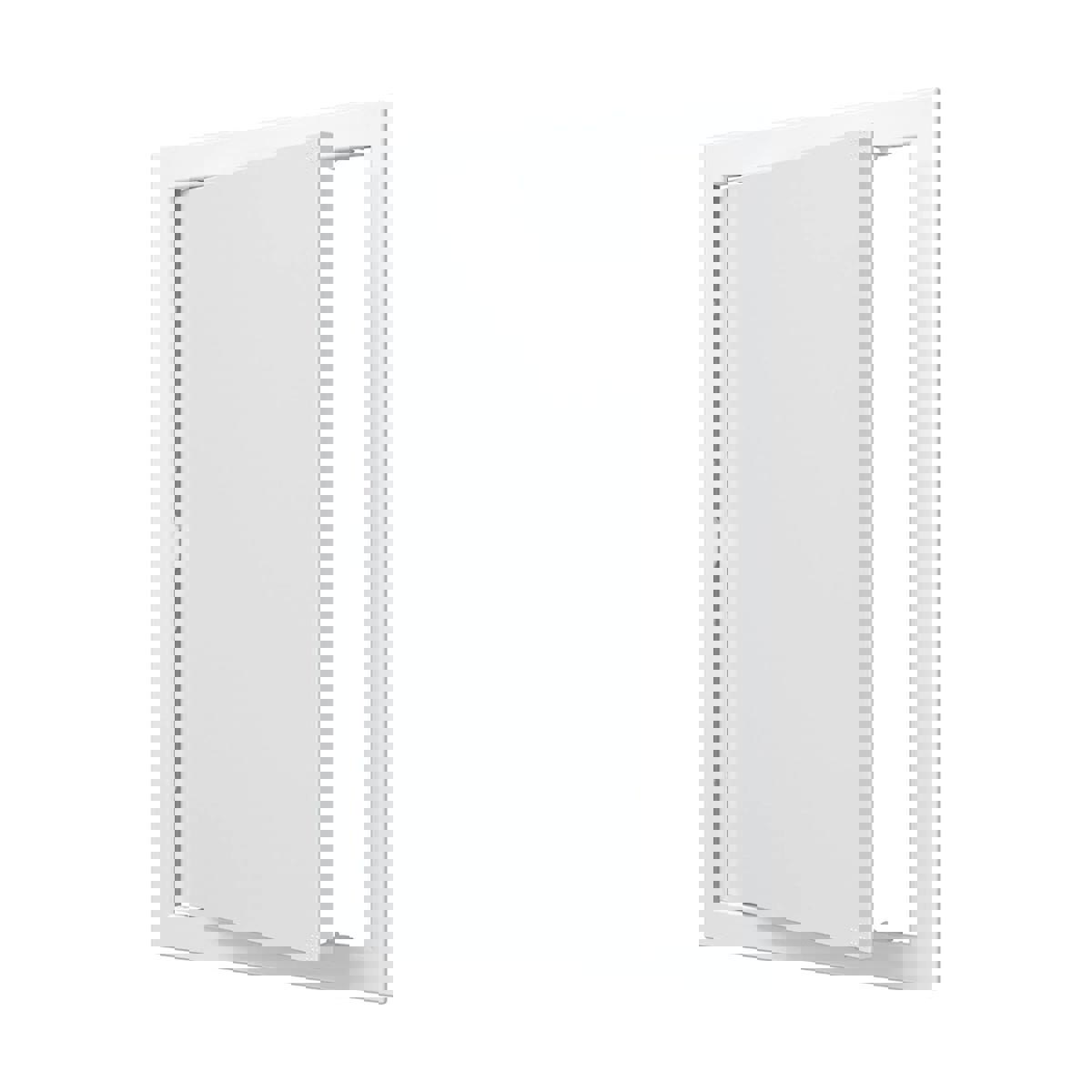 Изображение товара Ревизионный люк AURAMAX AD2540 нажимной 268x418 мм с фланцем пластик белый