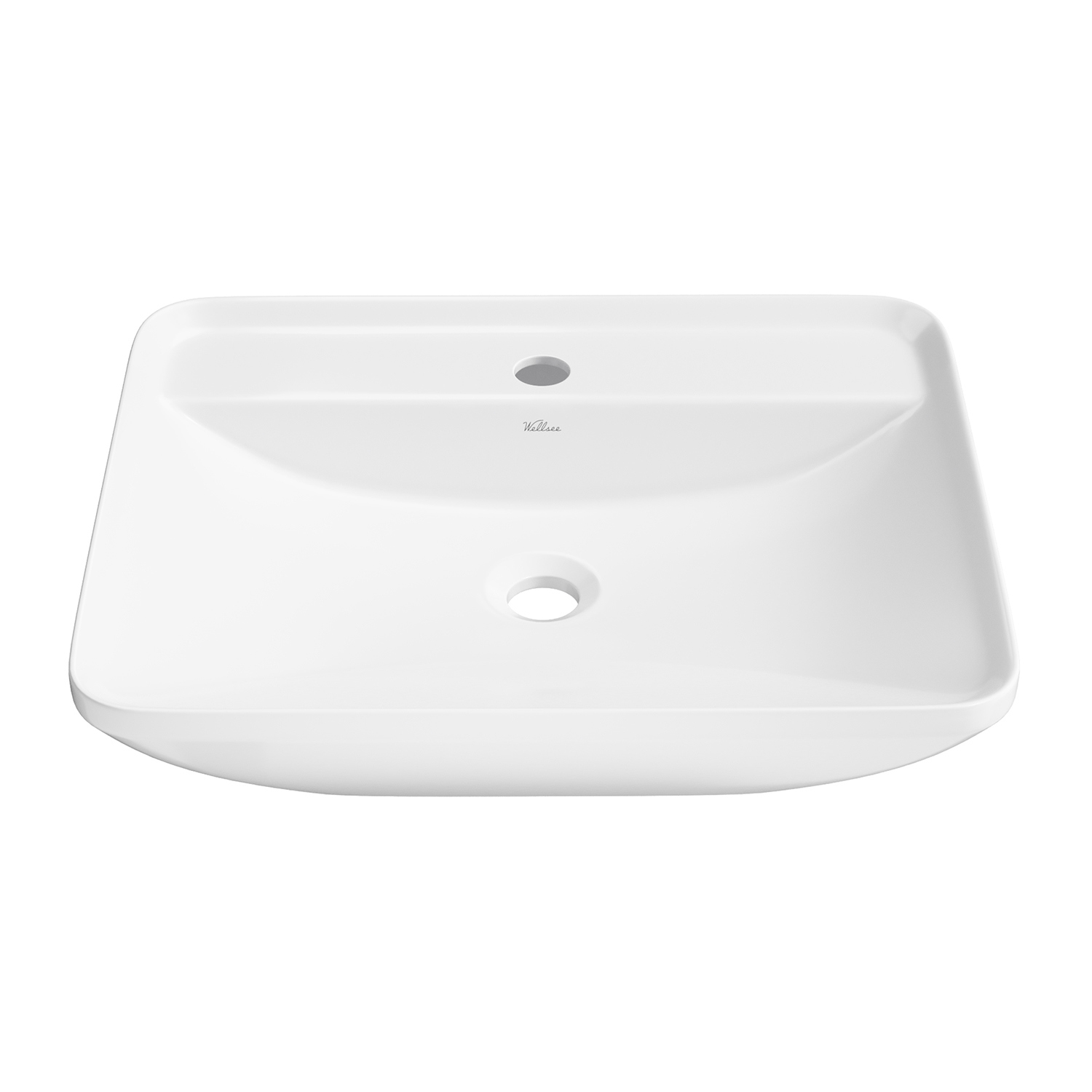 Изображение товара Раковина Wellsee Cute Twin S 55см белая глянцевая для ванной комнаты