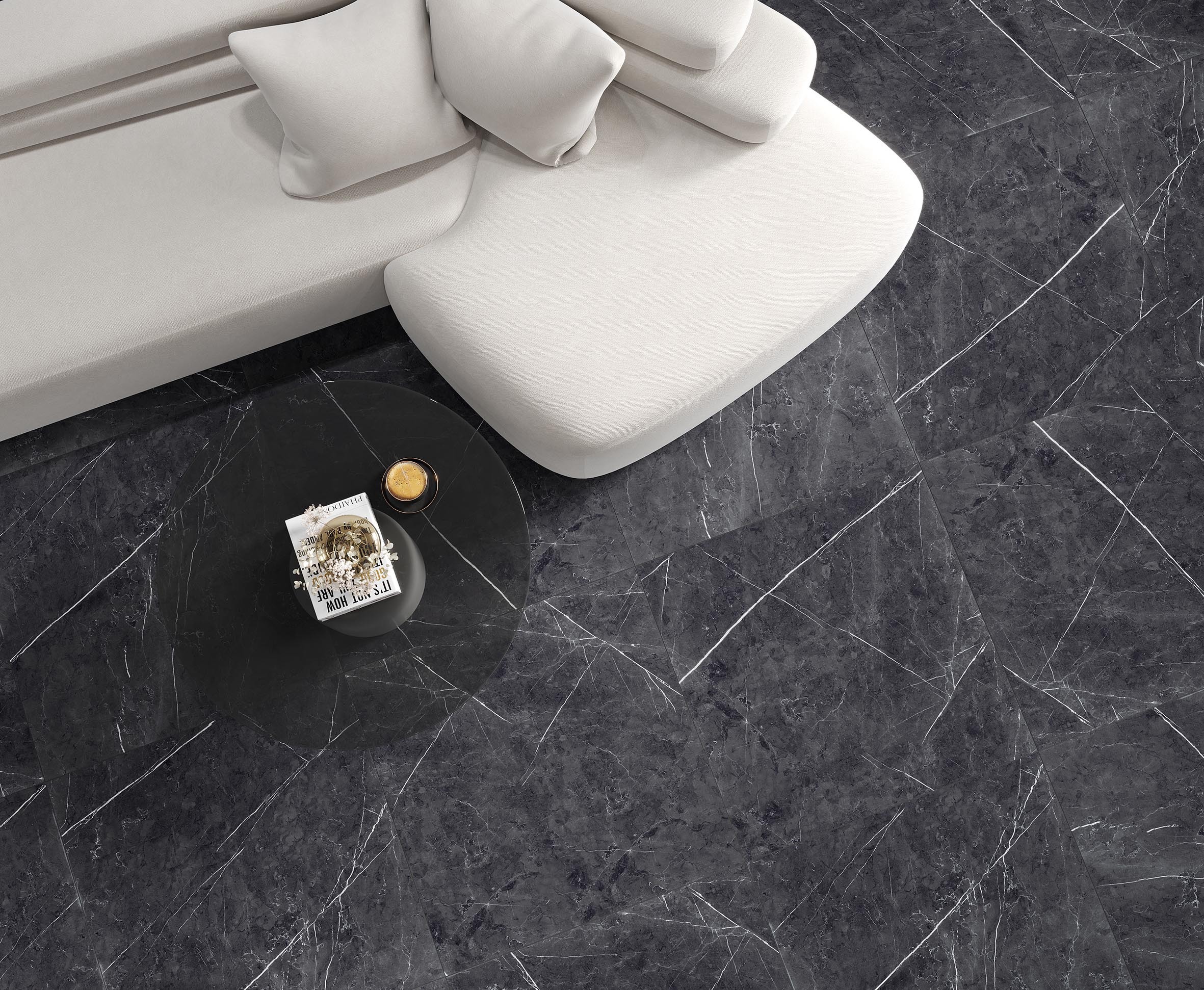 Изображение товара Керамогранит Laparet Pietra Violet 80x80 см мраморный для пола стен влагостойкий