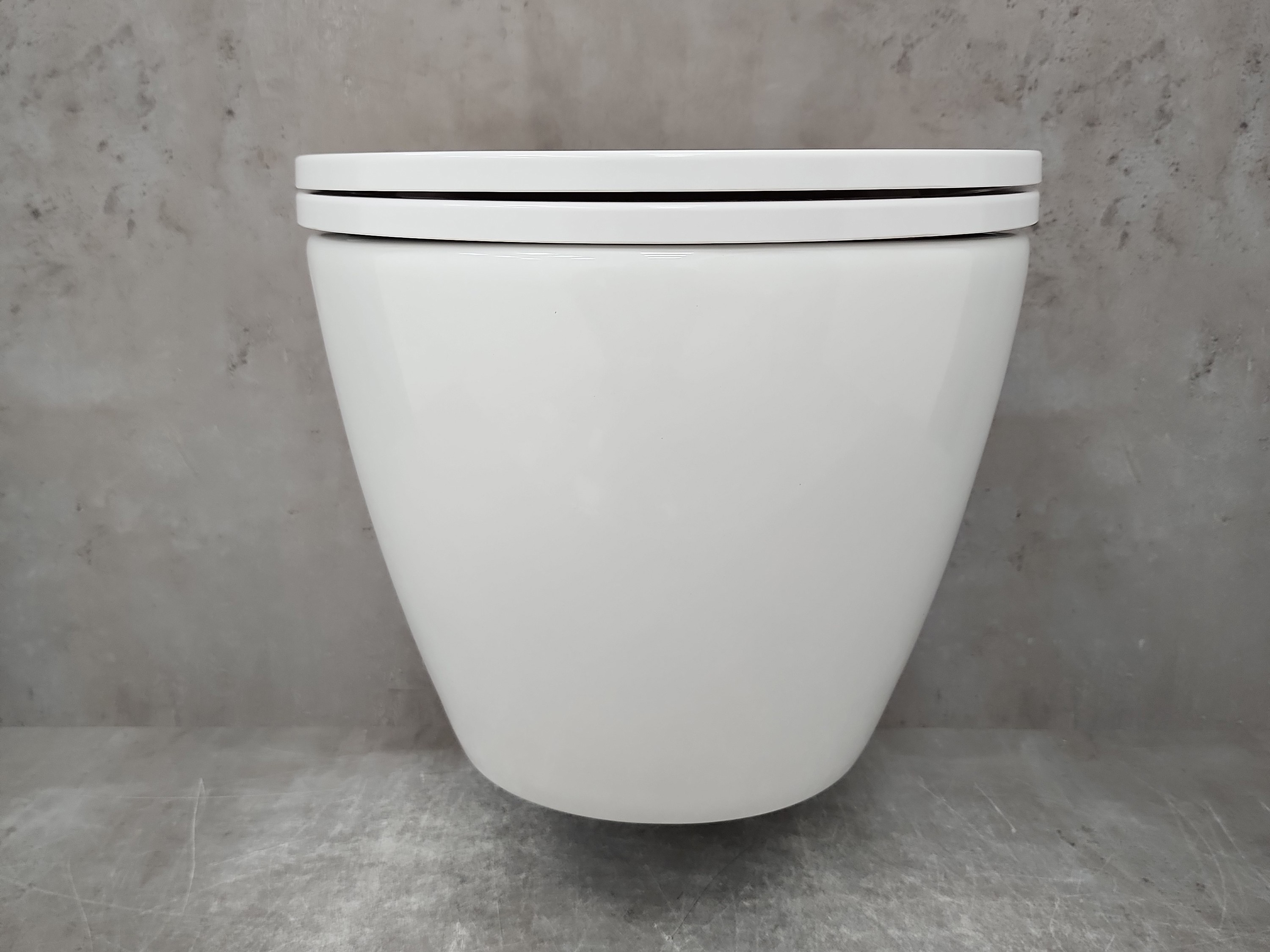 Изображение товара Подвесной унитаз Bloomix Trend CH1203R/UF1 безободковый с сиденьем микролифт