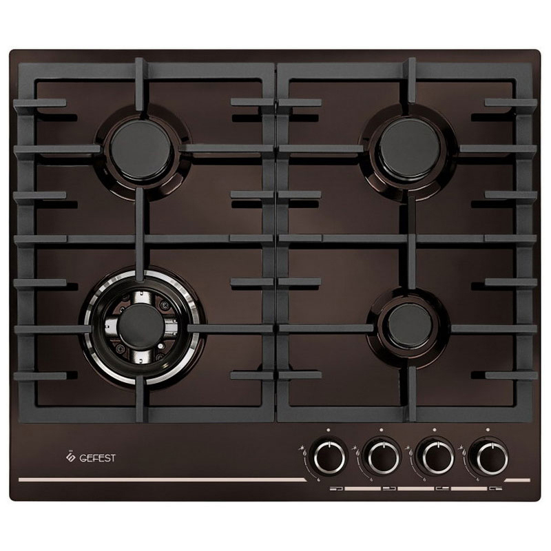Изображение товара Газовая варочная панель Gefest ПВГ 1214-01 К7 с 4 конфорками коричневая