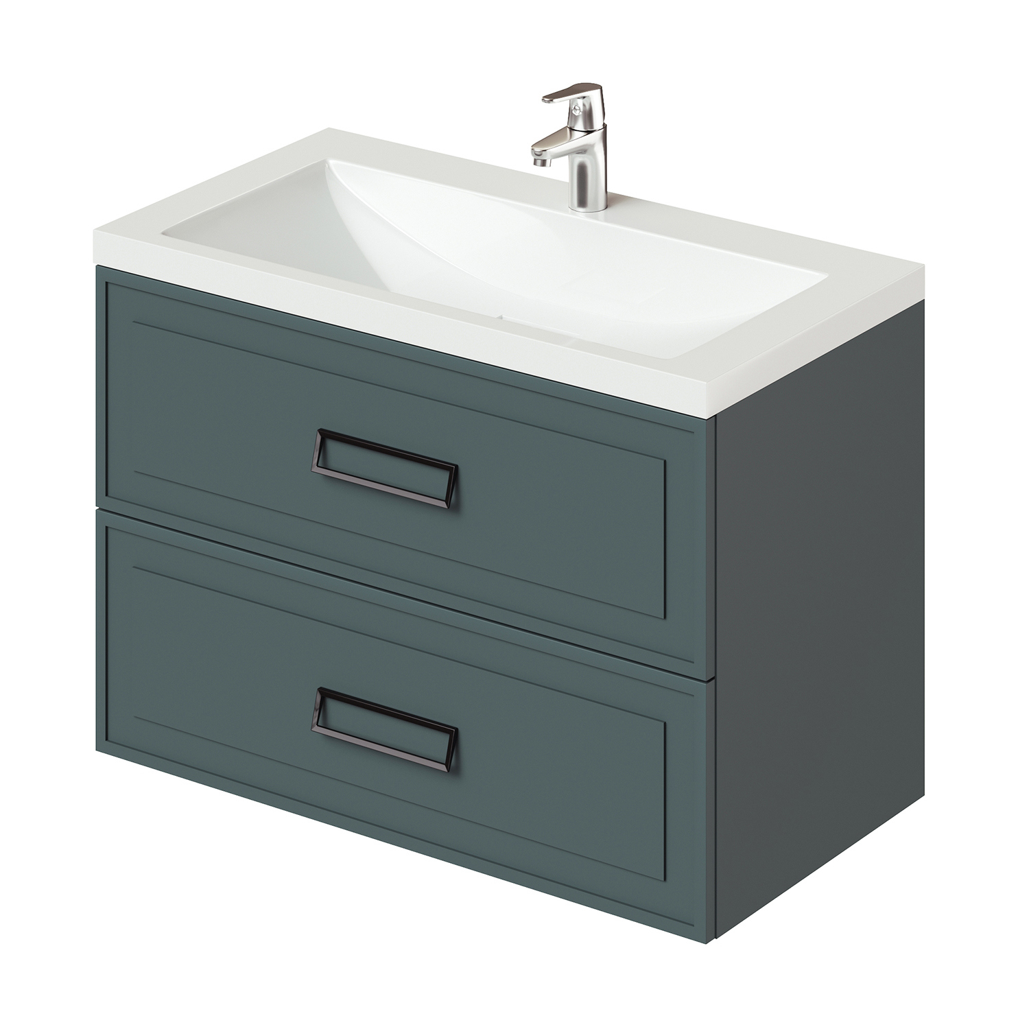 Изображение товара Подвесная тумба под раковину Итана Pino зеленая 90.3 см